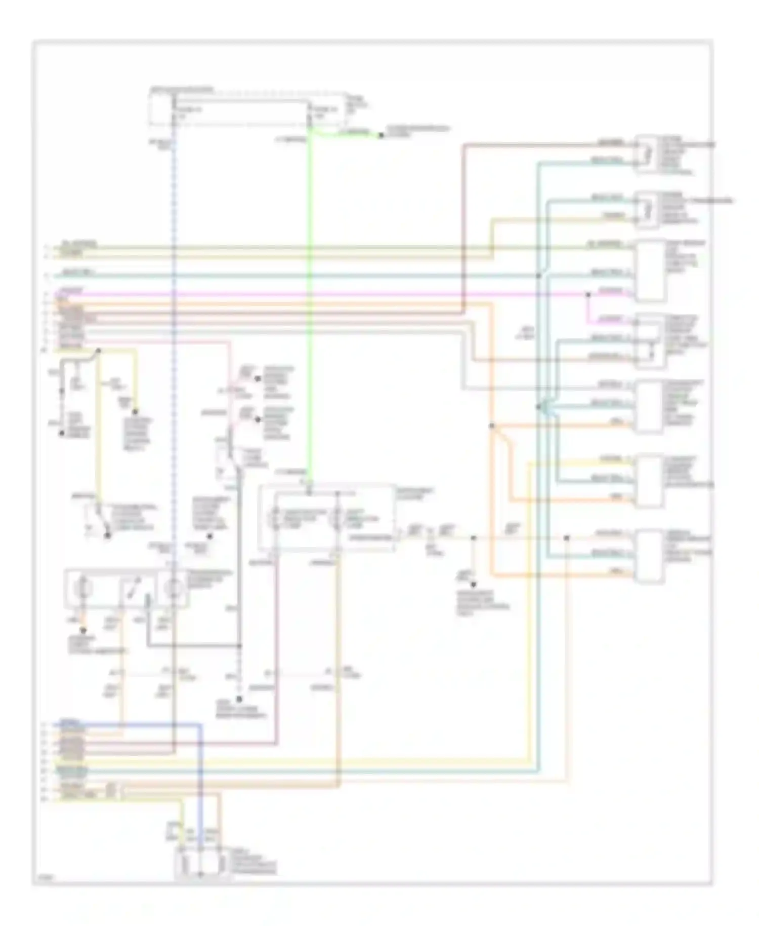 Wiring diagram blk/org for Dodge Cab & Chassis Dakota  (1989-1994) (4 of 6)