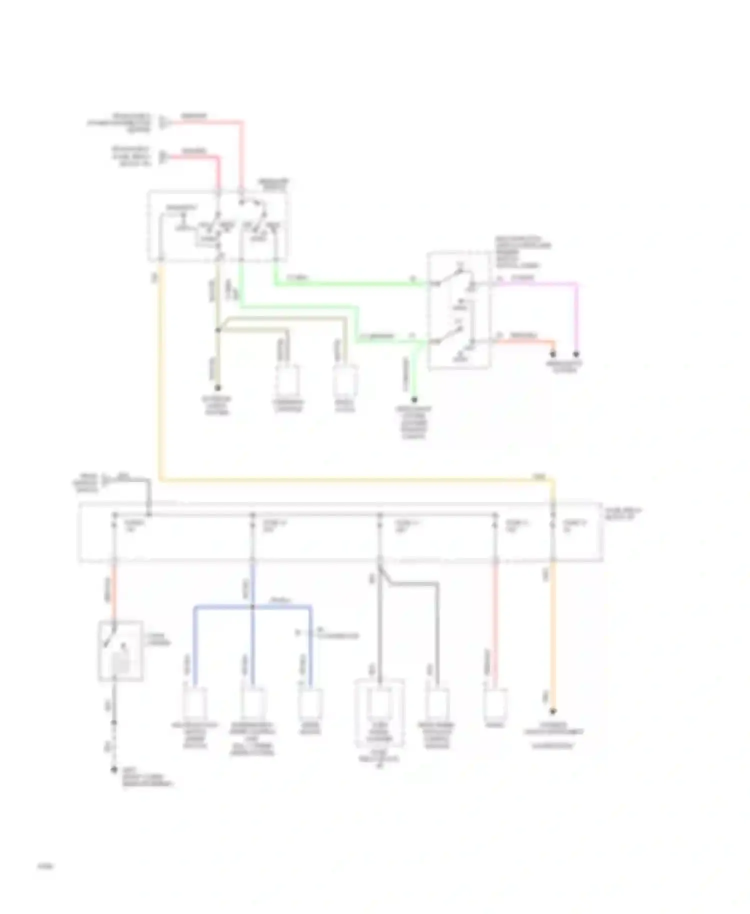 Wiring diagram overhead console for Dodge Cab & Chassis Dakota  (1989-1994) (6 of 6)