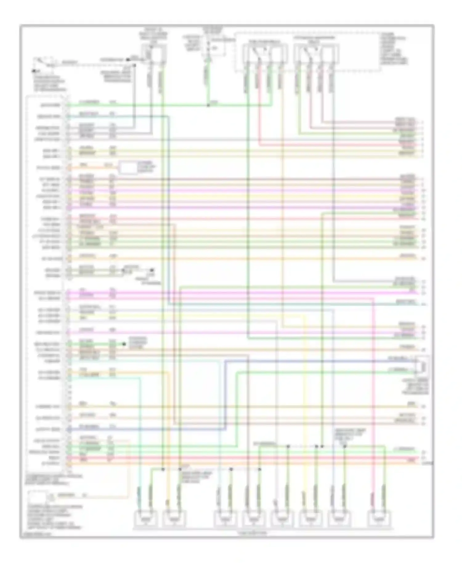 Cab & Chassis R2500 Dodge  (1996-2006): Wiring diagram engine performance 5.9ls, california (1 of 4)