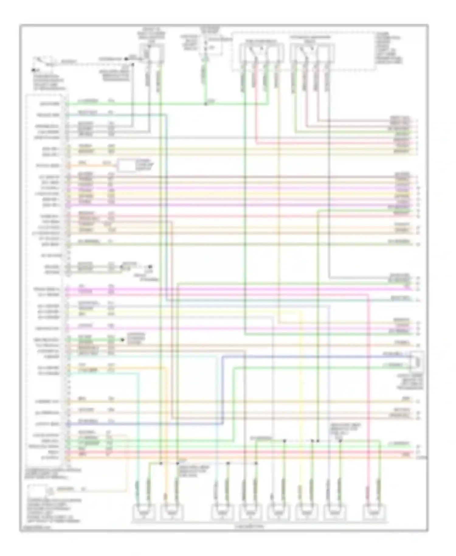 Cab & Chassis R2500 Dodge  (1996-2006): Wiring diagram engine performance 5.9ls, federal (1 of 4)