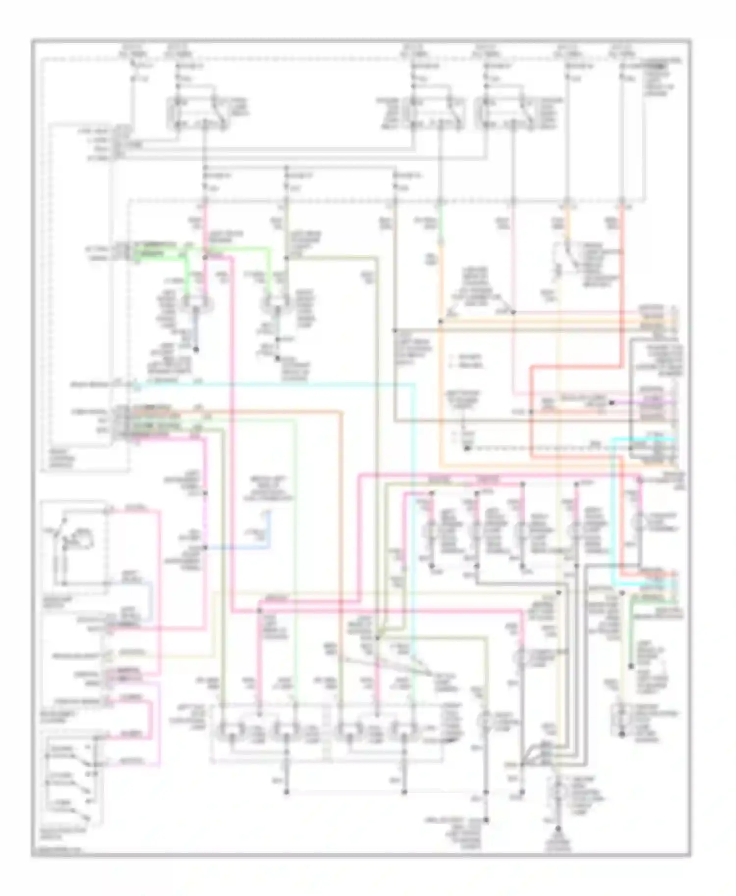 Cab & Chassis R2500 Dodge  (1996-2006): Exterior lamps & trailer connector circuit
