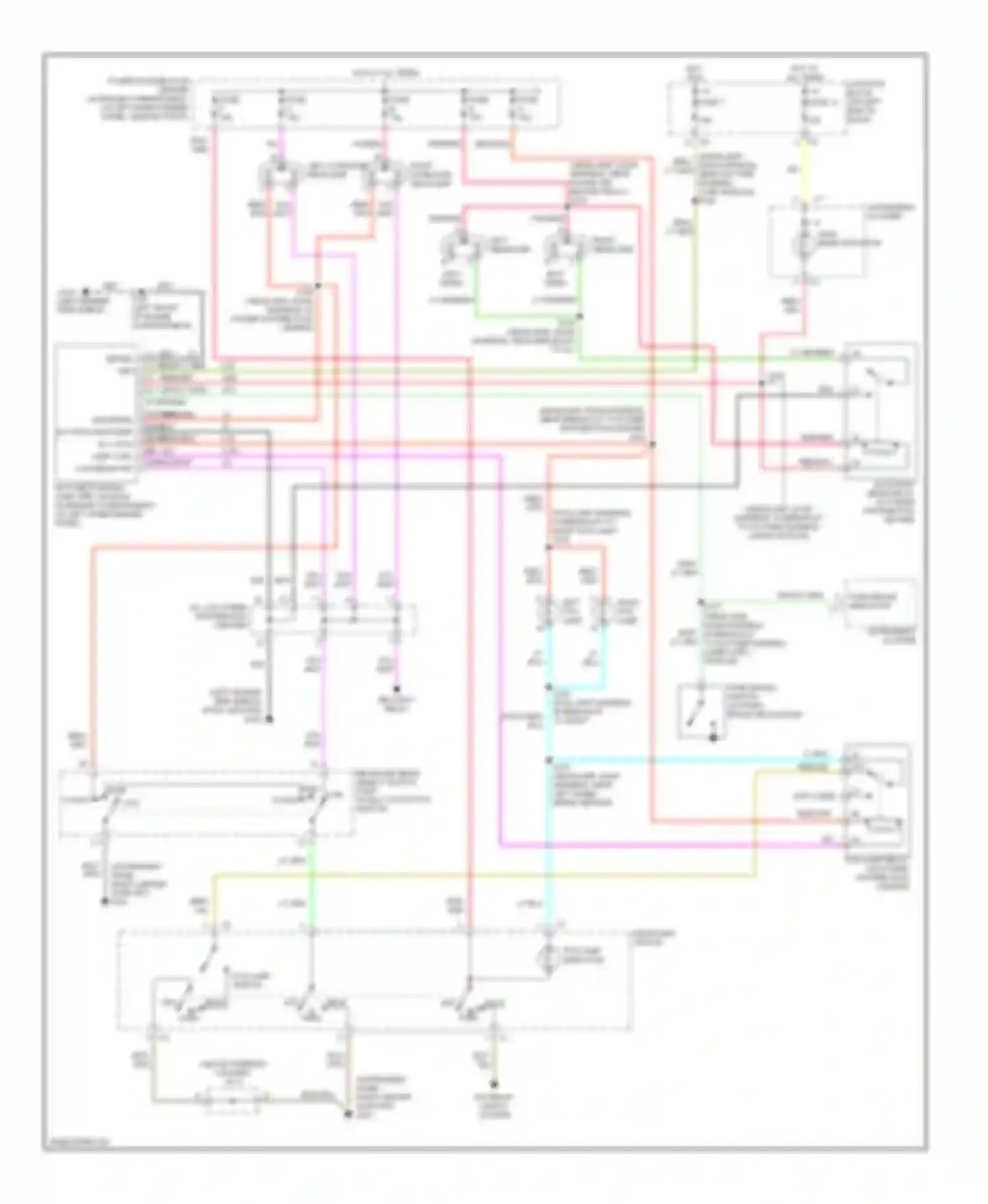 Cab & Chassis R2500 Dodge  (1996-2006): Headlight circuit, with drl & with quad headlights
