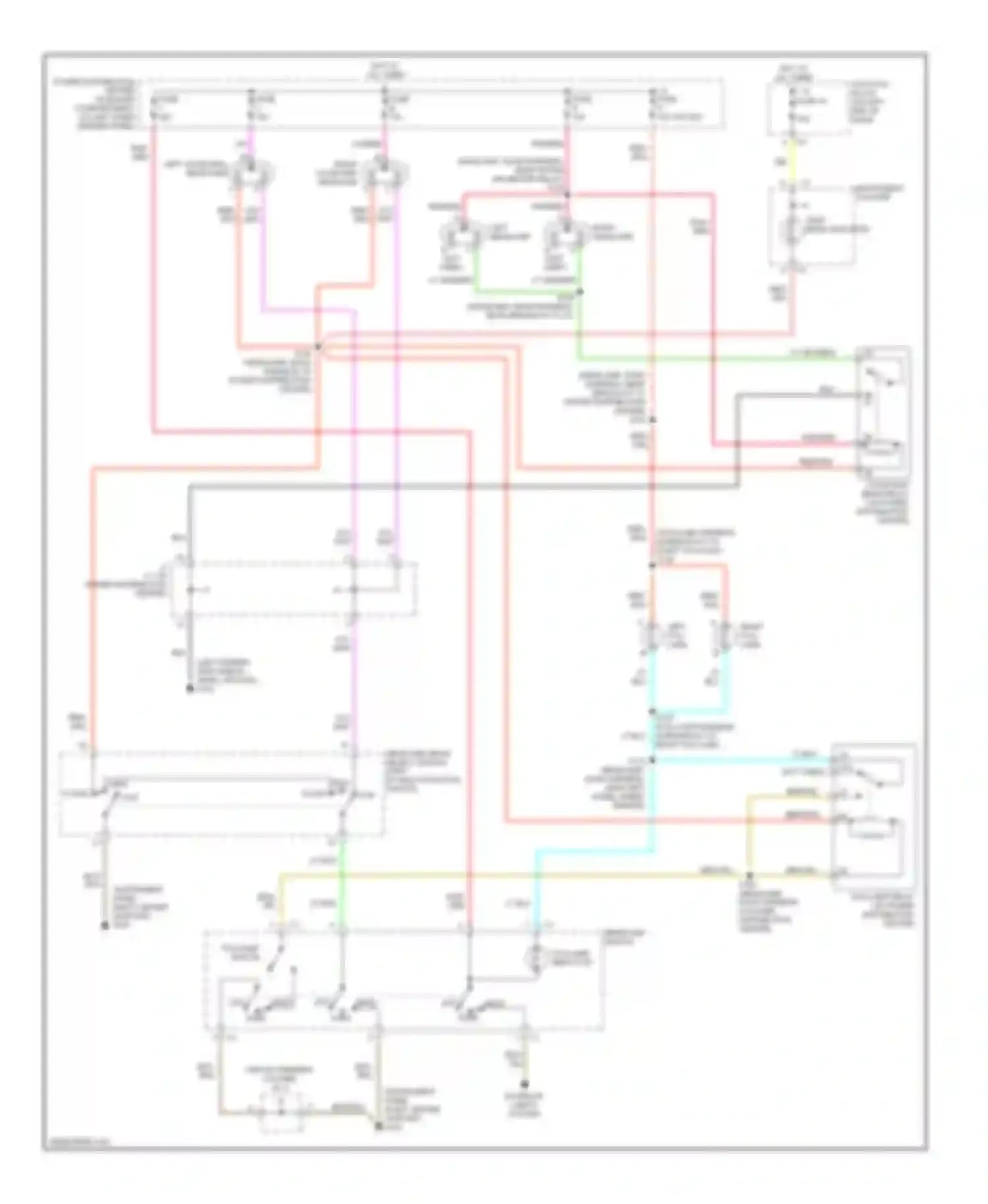 Cab & Chassis R2500 Dodge  (1996-2006): Headlight circuit, without drl & with quad headlights