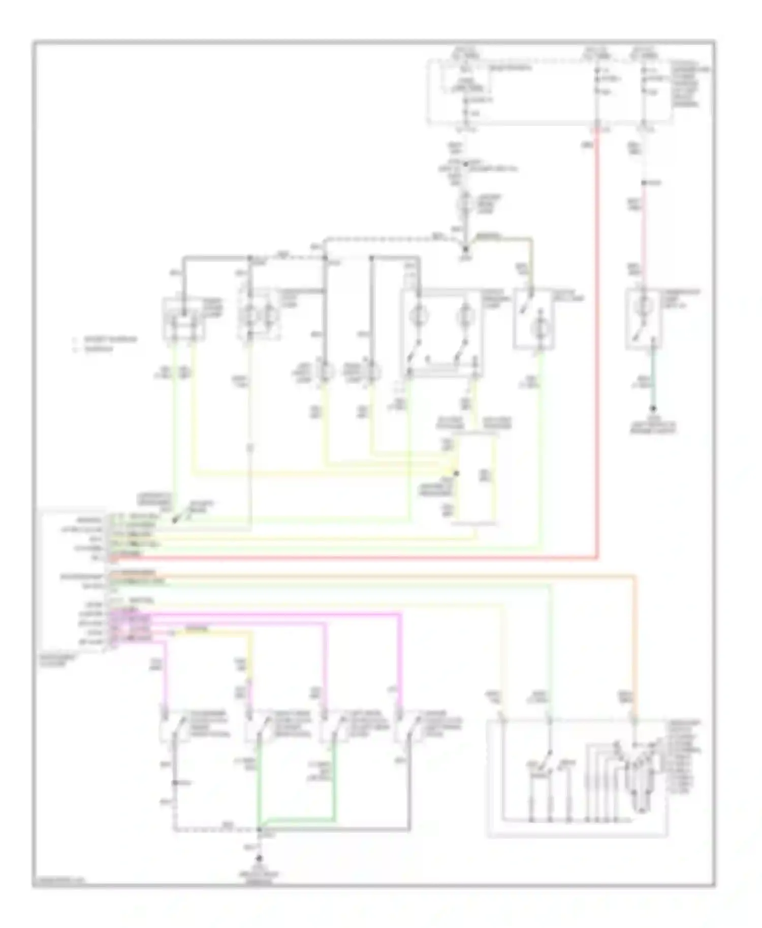 Cab & Chassis R2500 Dodge  (1996-2006): Courtesy lamps circuit