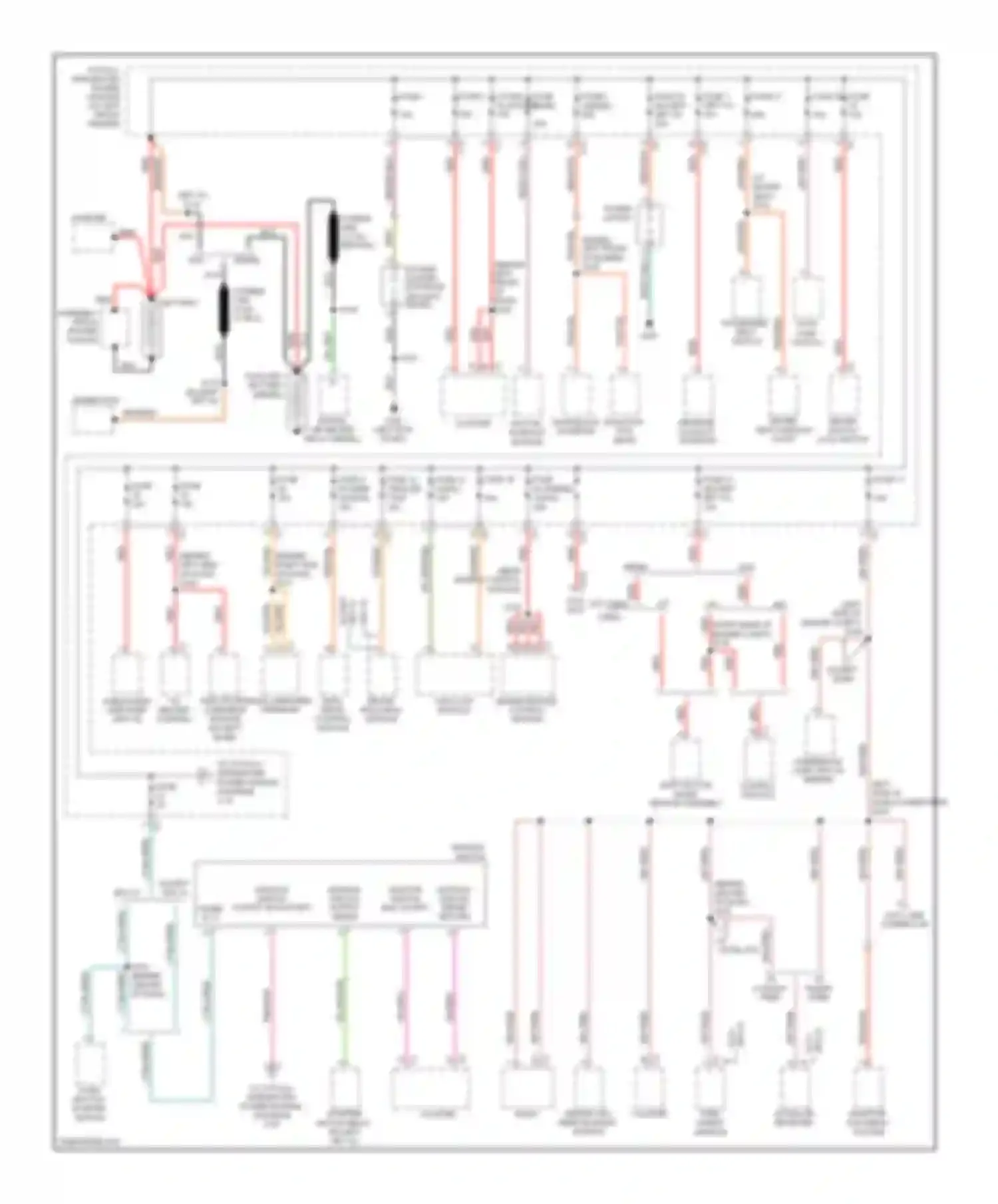 Cab & Chassis R2500 Dodge  (1996-2006): Power distribution circuit (1 of 2)