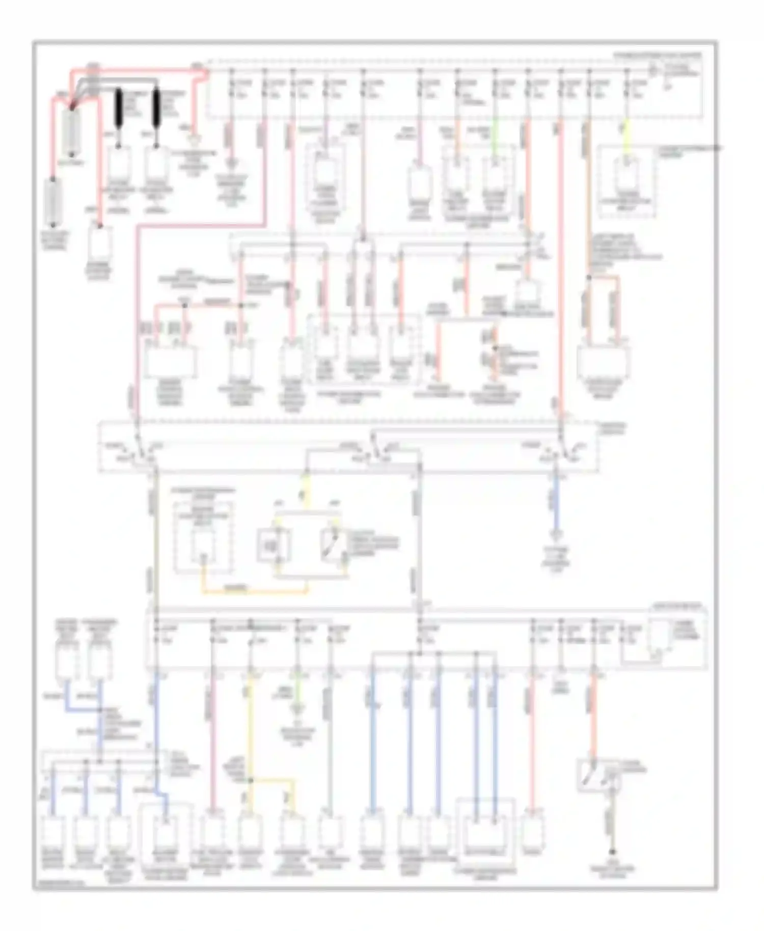 Cab & Chassis R2500 Dodge  (1996-2006): Power distribution circuit (1 of 3)