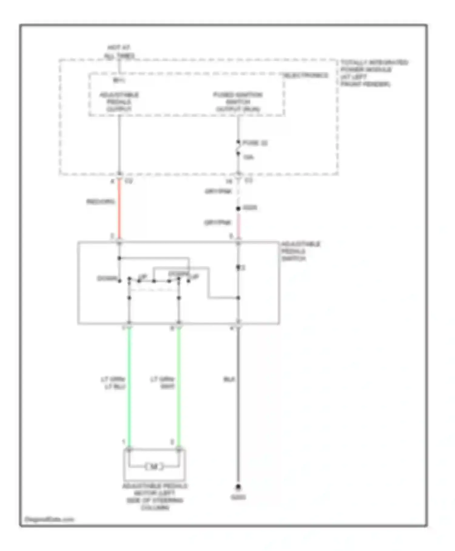 Cab & Chassis R2500 Dodge  (1996-2006): Adjustable pedal circuit