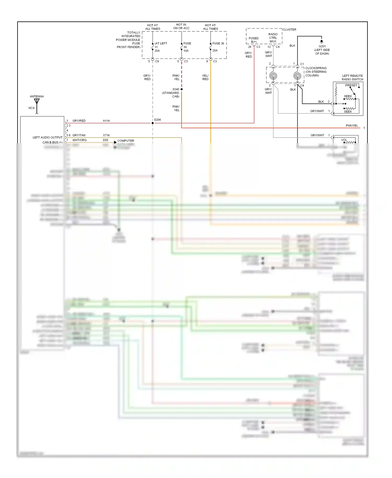 Dodge Cab & Chassis R2500  (1996-2006) computer data lines system wiring diagram  (16 of 21)