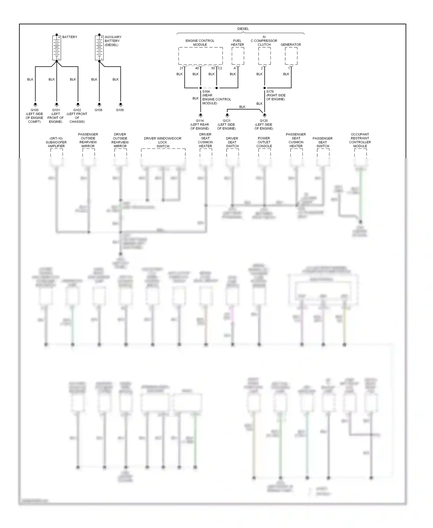 Dodge Cab & Chassis R2500  (1996-2006) engine control module wiring diagram  (3 of 7)
