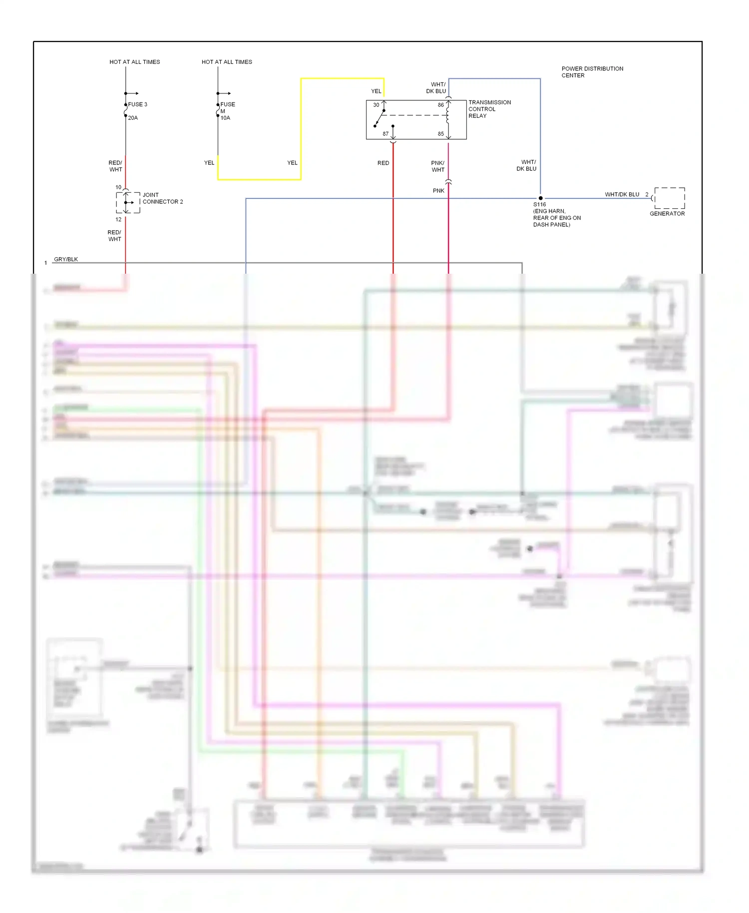 Dodge Cab & Chassis R2500  (1996-2006) engine controls system wiring diagram  (3 of 15)
