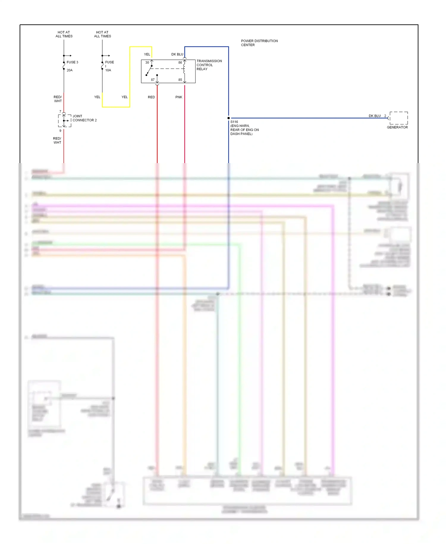 Dodge Cab & Chassis R2500  (1996-2006) engine controls system wiring diagram  (5 of 15)