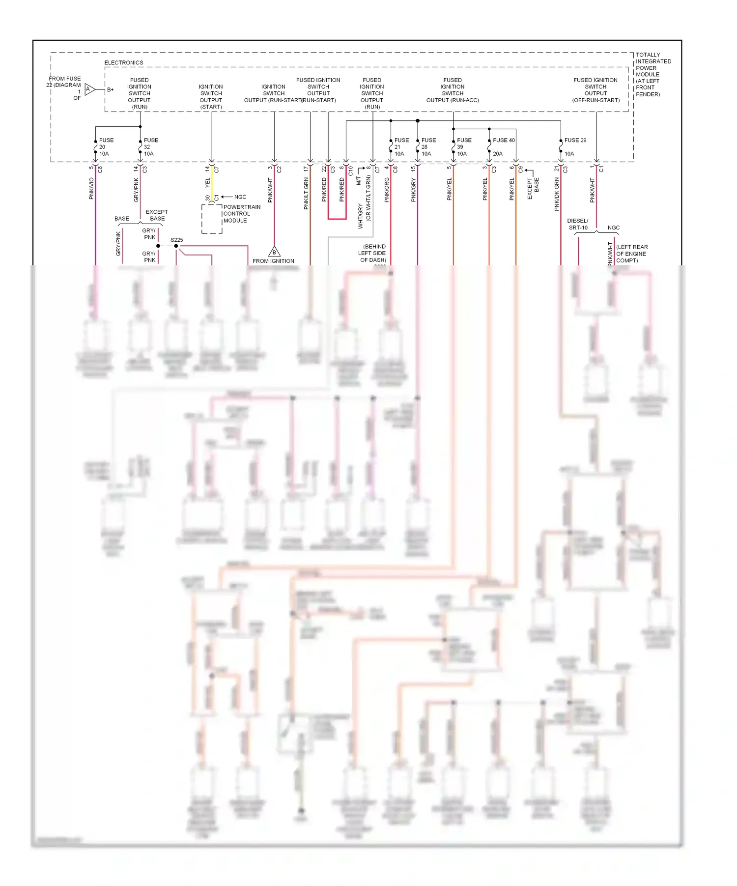 Dodge Cab & Chassis R2500  (1996-2006) gateway final drive module control module wiring diagram  (1 of 1)