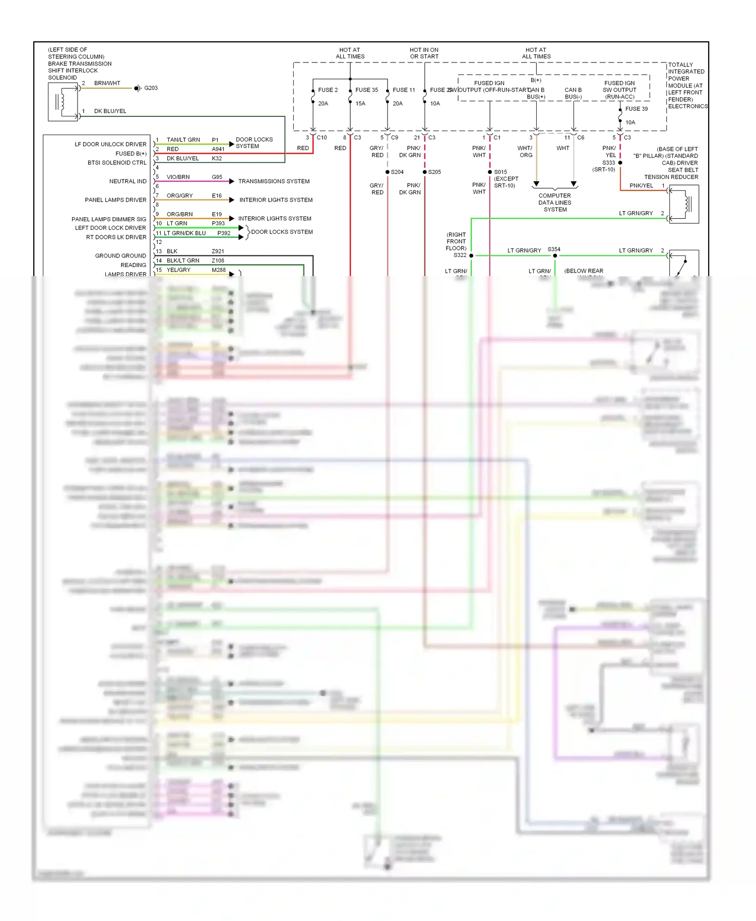 Dodge Cab & Chassis R2500  (1996-2006) multi- function switch wiring diagram  (3 of 4)