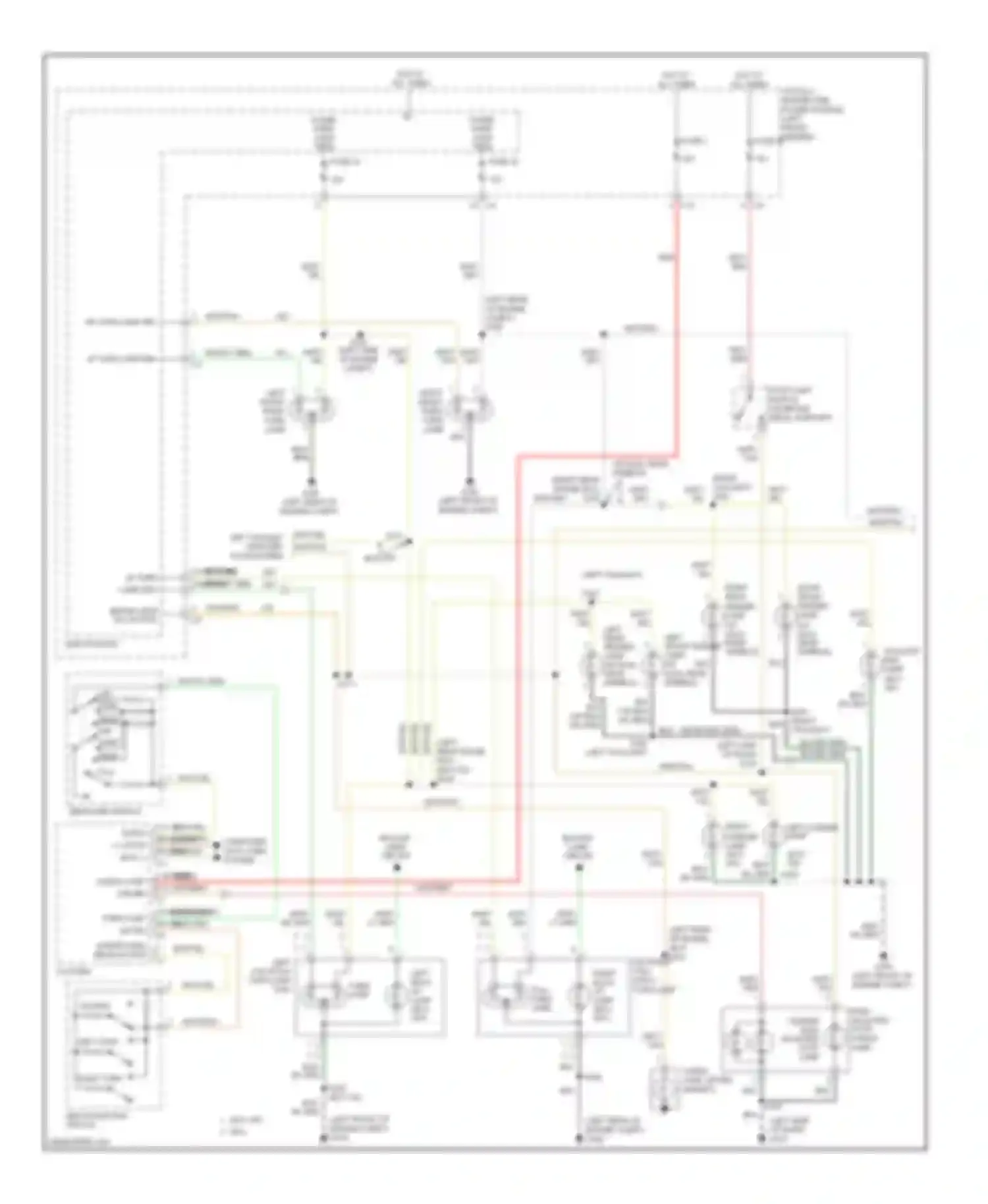 Cab & Chassis R3500 HD Dodge  (2008-2009): Exterior lamps circuit (1 of 2)