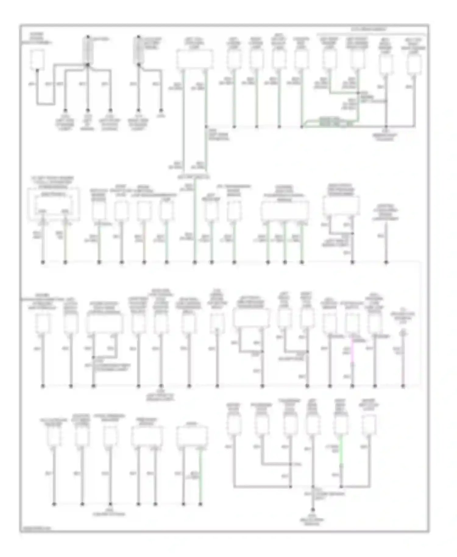 Cab & Chassis R3500 HD Dodge  (2008-2009): Ground distribution circuit (1 of 3)