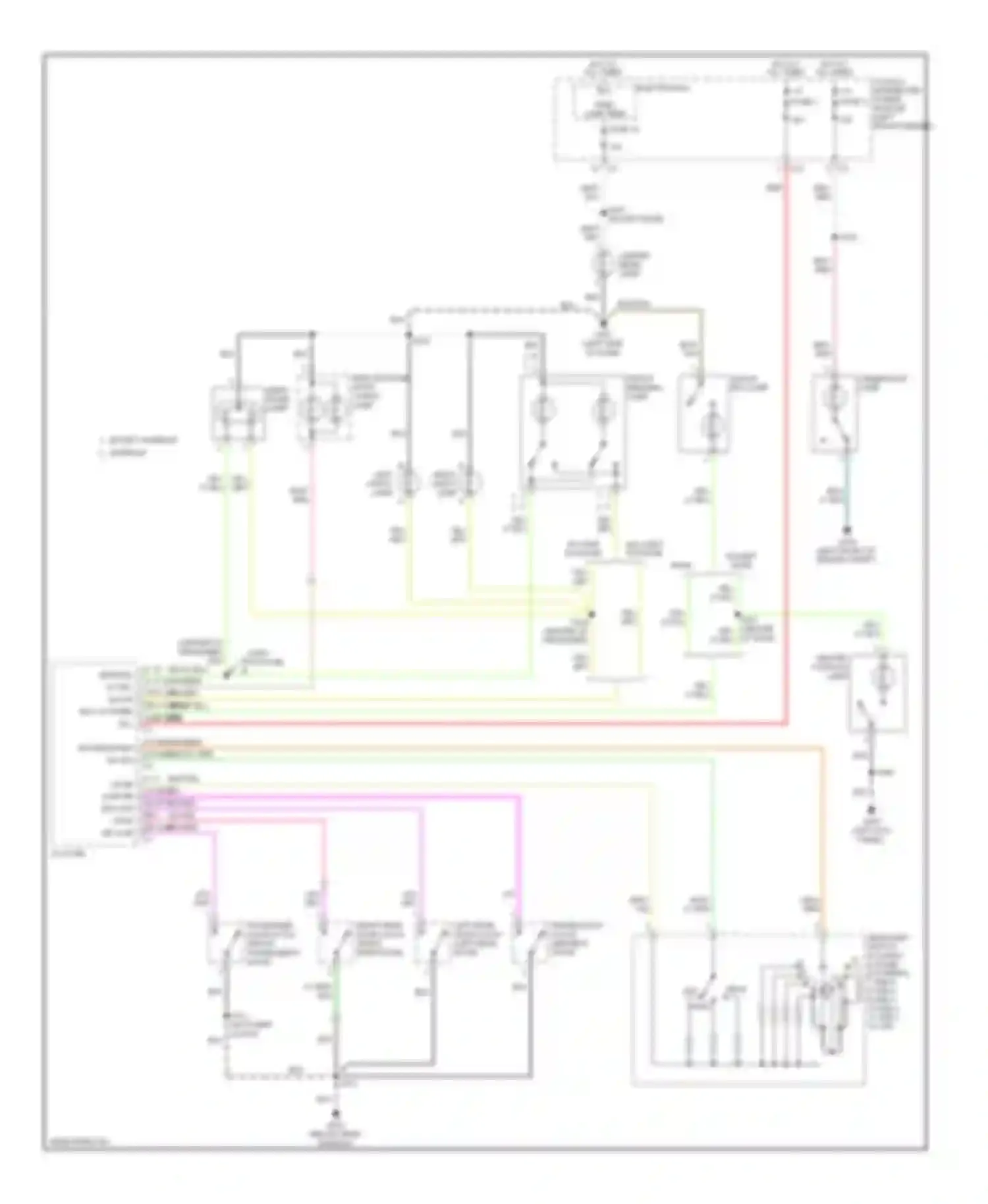Cab & Chassis R3500 HD Dodge  (2008-2009): Courtesy lamps circuit