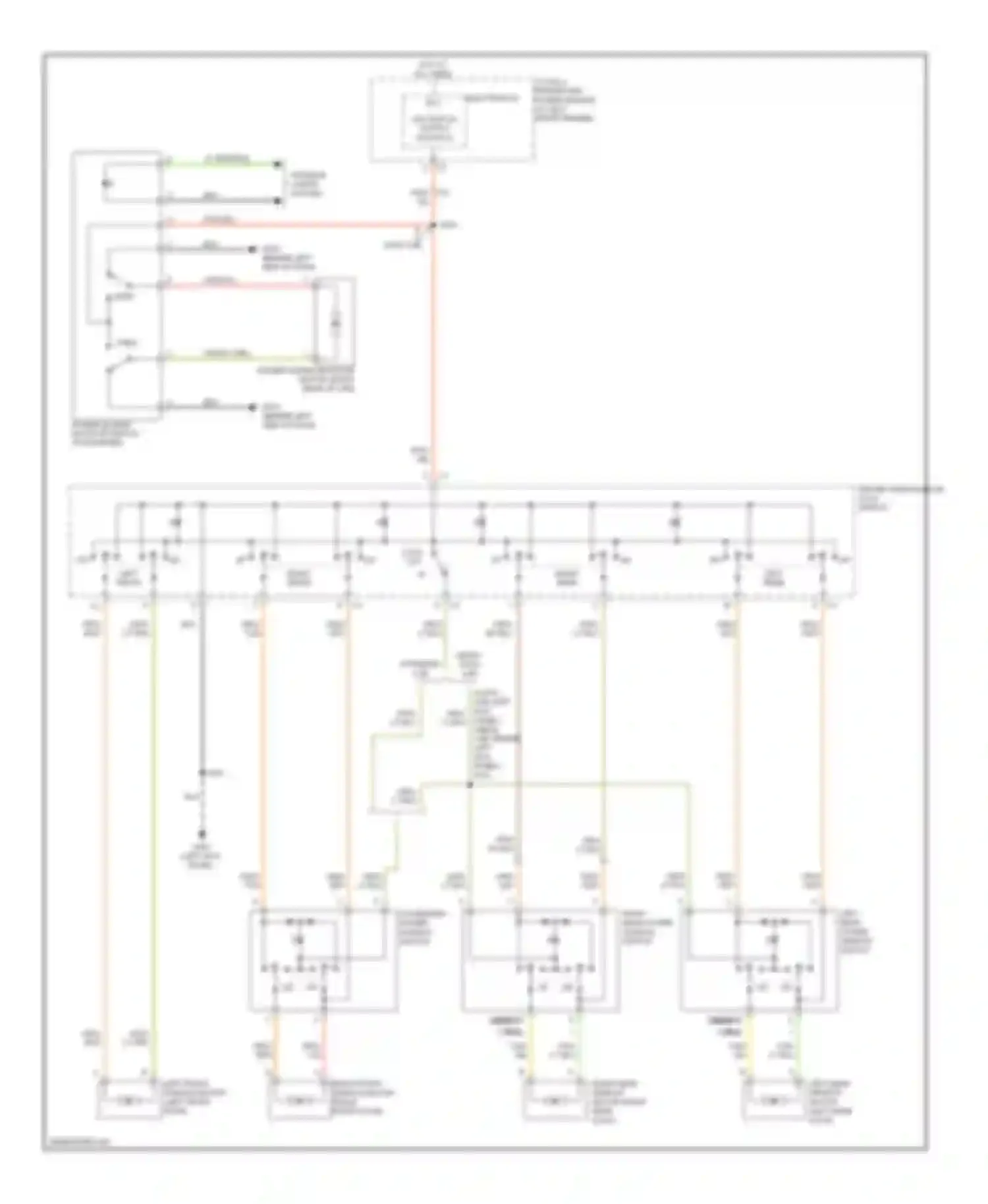 Cab & Chassis R3500 HD Dodge  (2008-2009): Power windows circuit