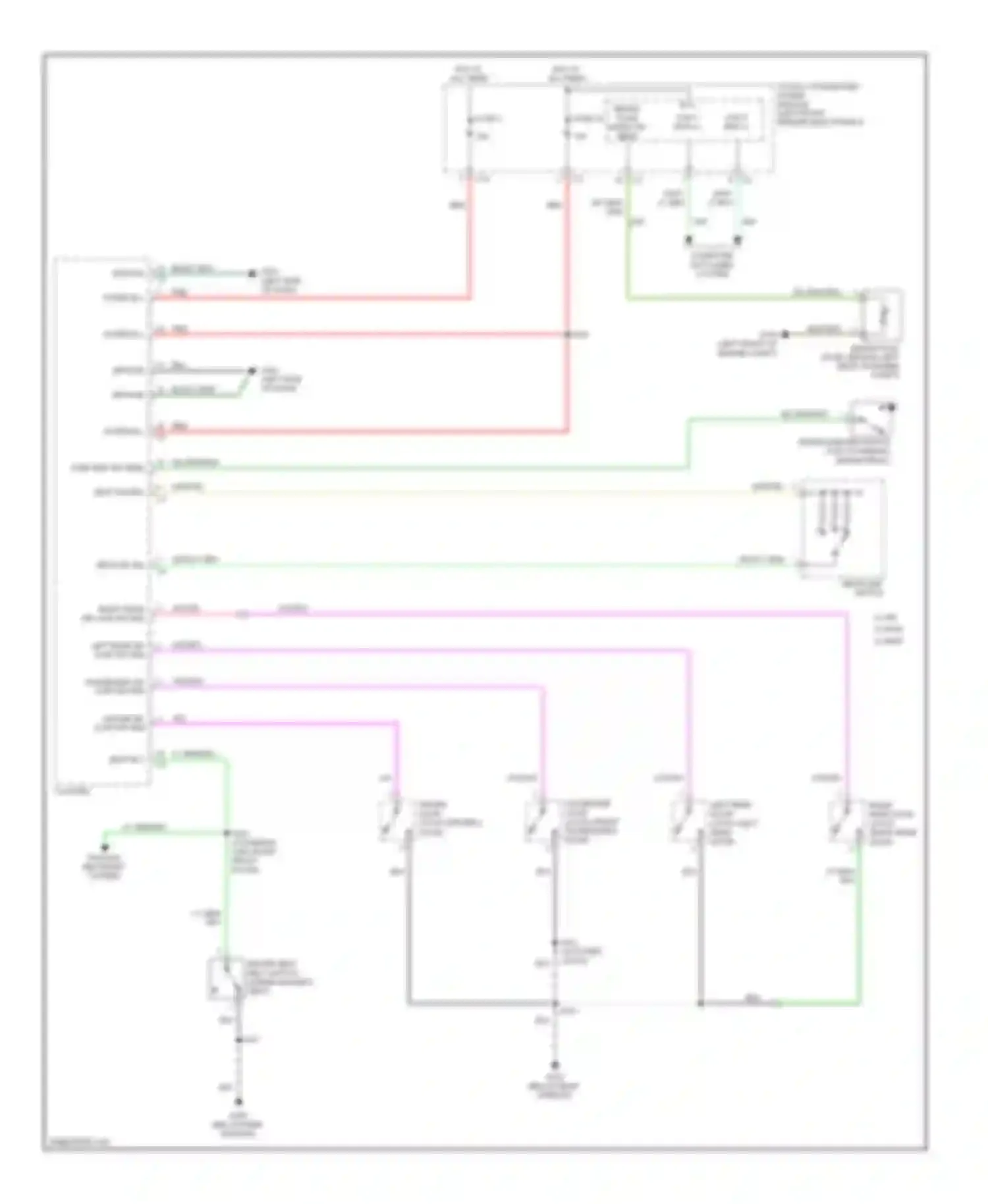 Cab & Chassis R3500 HD Dodge  (2008-2009): Chime circuit