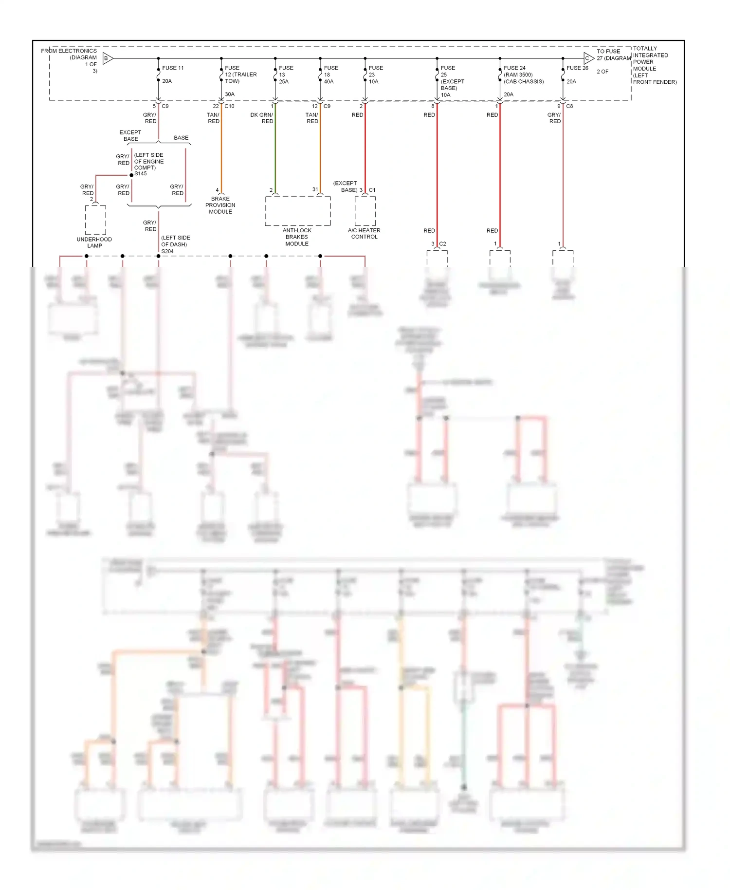 Dodge Cab & Chassis R3500 HD  (2008-2009) engine control module wiring diagram  (2 of 3)