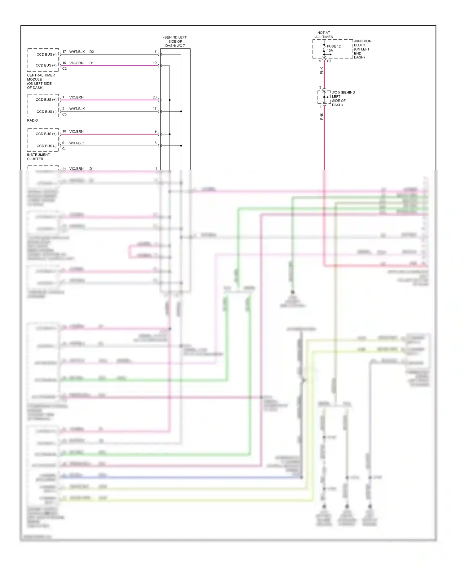 Computer data lines — Computer data lines. Dodge Cab & Chassis R3500  (1996-2006)
