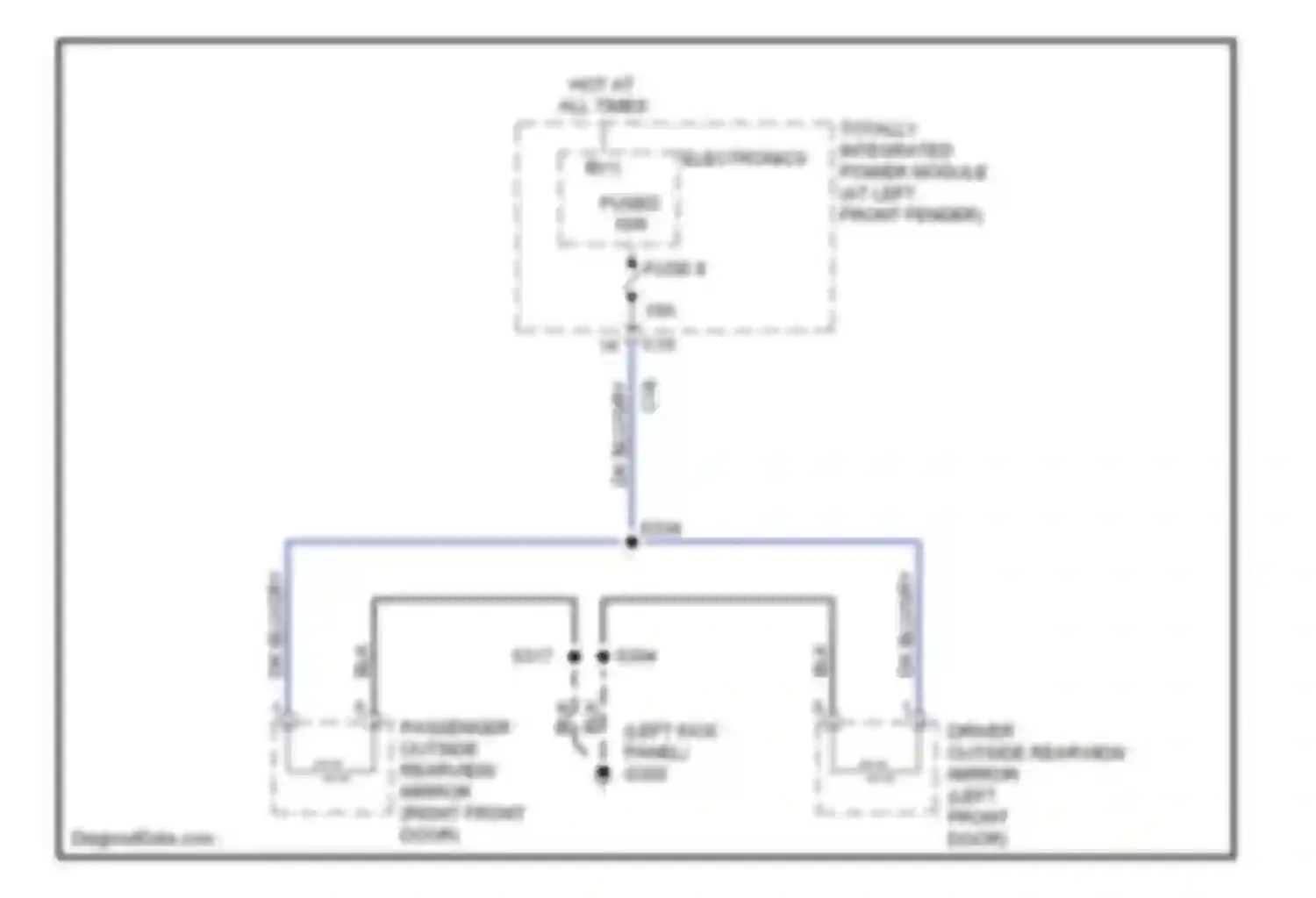 Cab & Chassis R3500 Dodge  (1996-2006): Heated mirrors circuit
