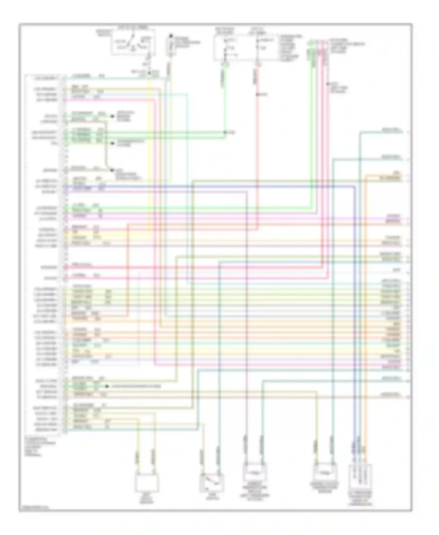 Cab & Chassis R3500 Dodge  (1996-2006): Wiring diagram engine performance 5.7l (1 of 4)