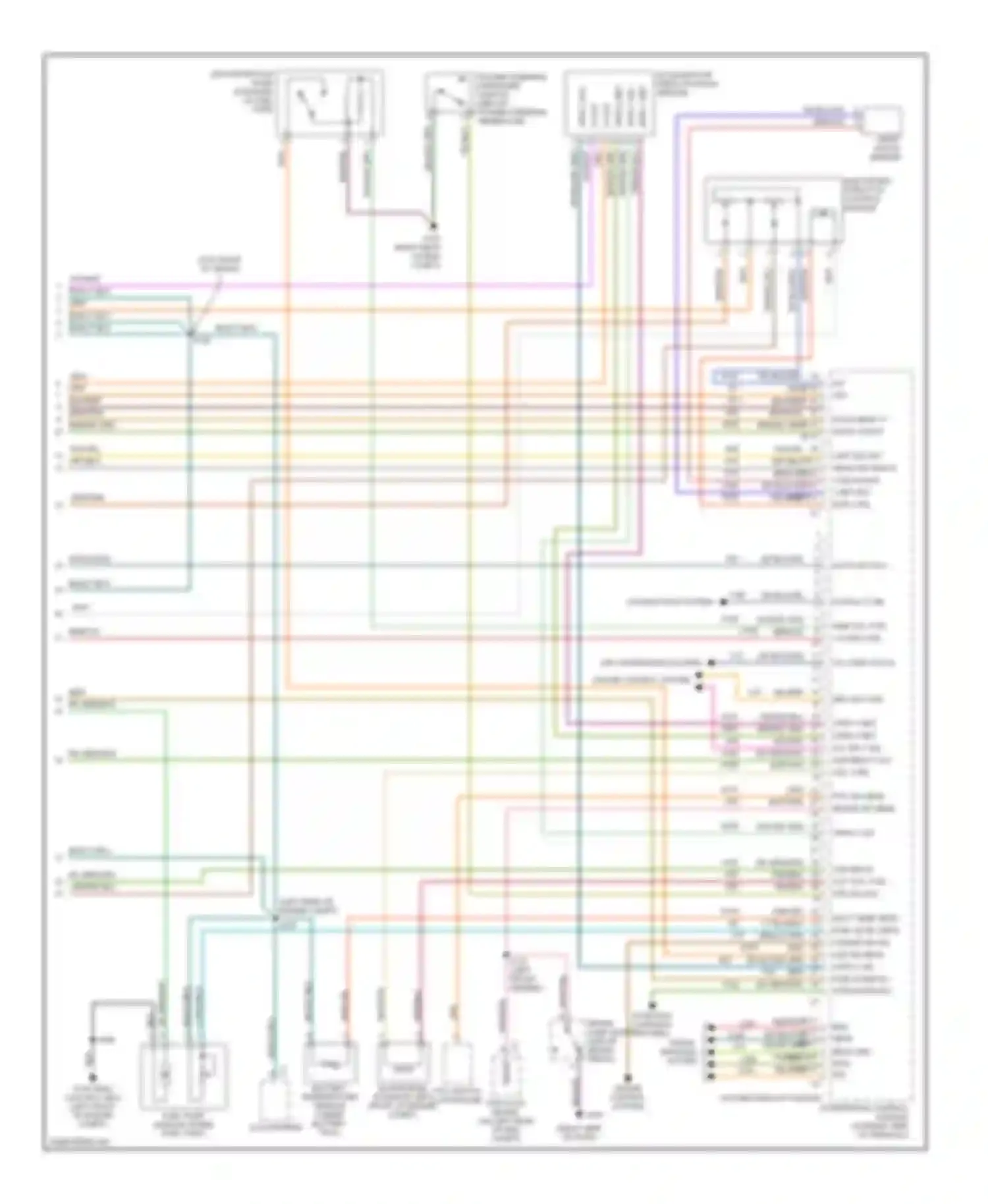 Cab & Chassis R3500 Dodge  (1996-2006): Wiring diagram engine performance 5.7l (4 of 4)