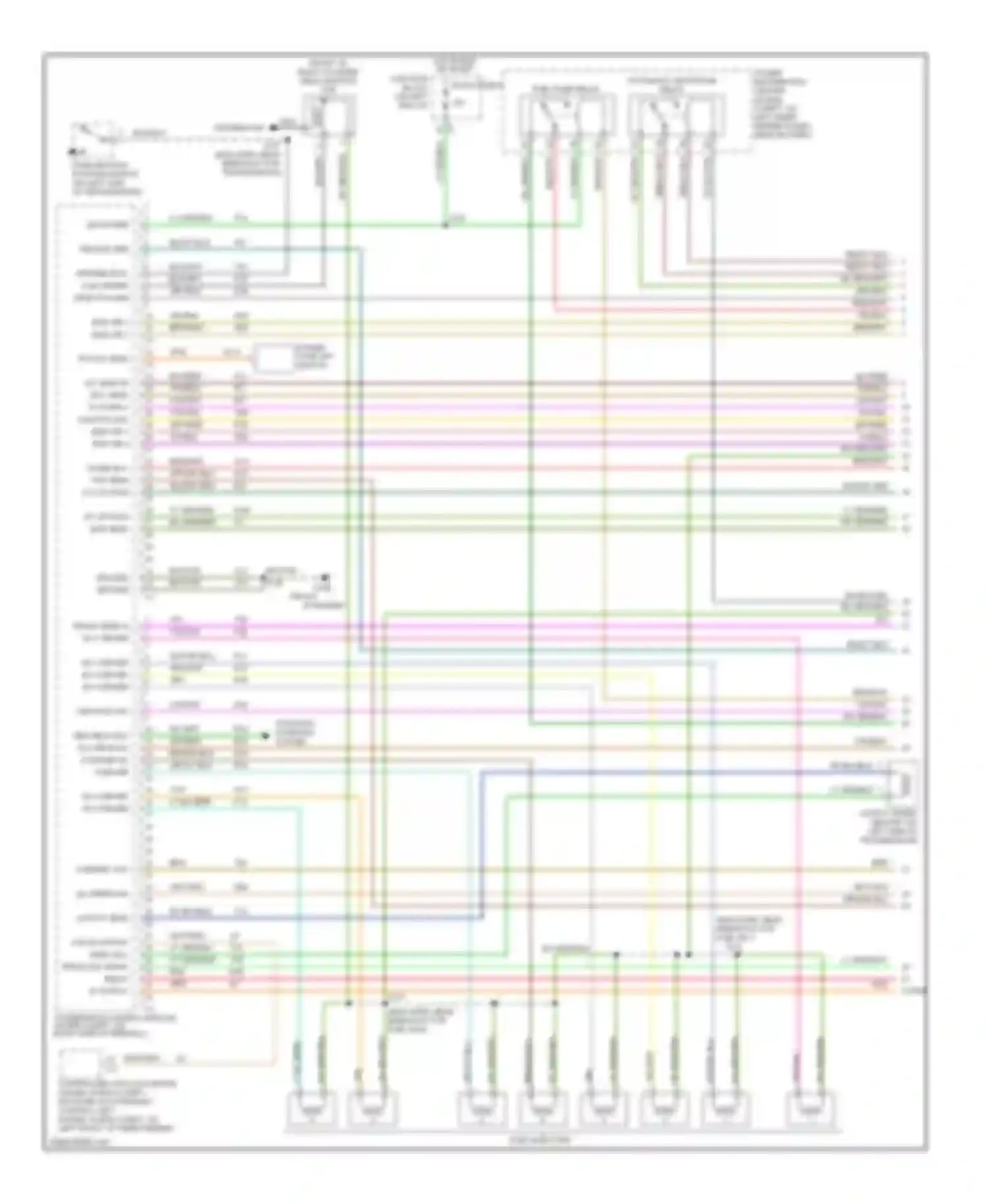 Cab & Chassis R3500 Dodge  (1996-2006): Wiring diagram engine performance 5.9ls, hd (1 of 4)