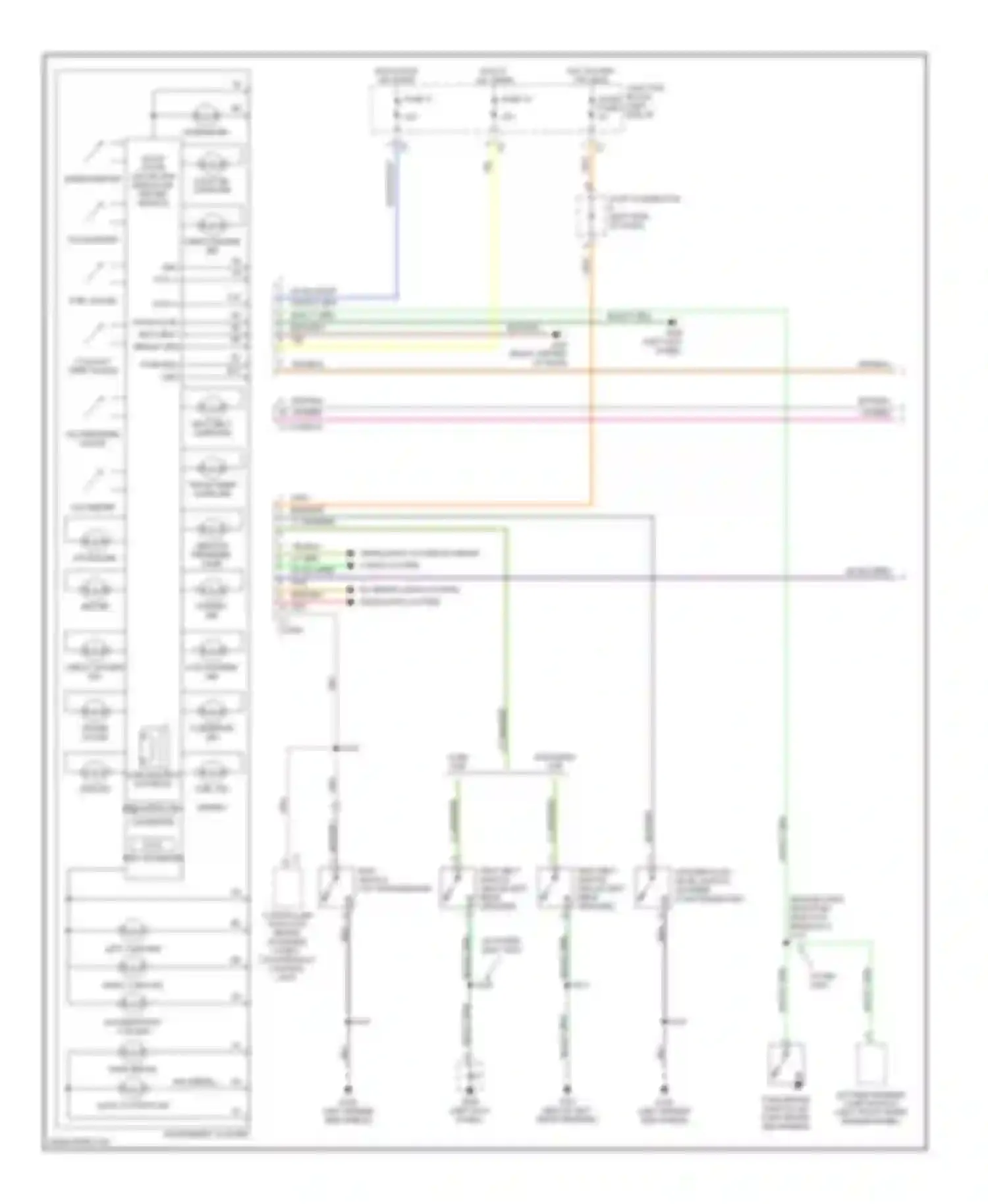 Cab & Chassis R3500 Dodge  (1996-2006): Instrument cluster circuit (1 of 2)