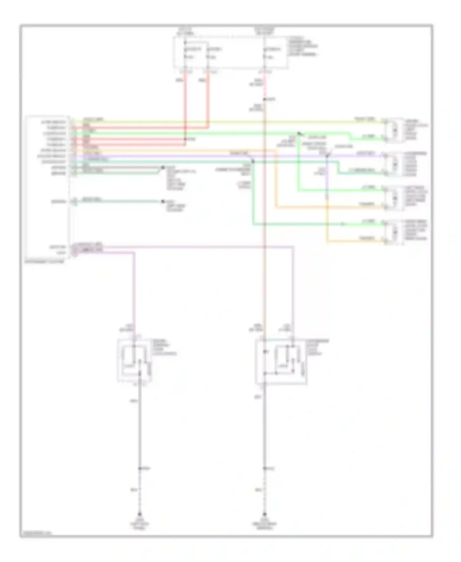 Cab & Chassis R3500 Dodge  (1996-2006): Power door locks circuit