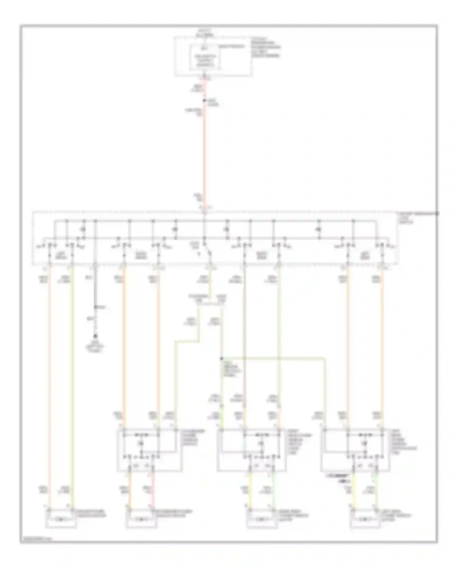 Cab & Chassis R3500 Dodge  (1996-2006): Power windows circuit