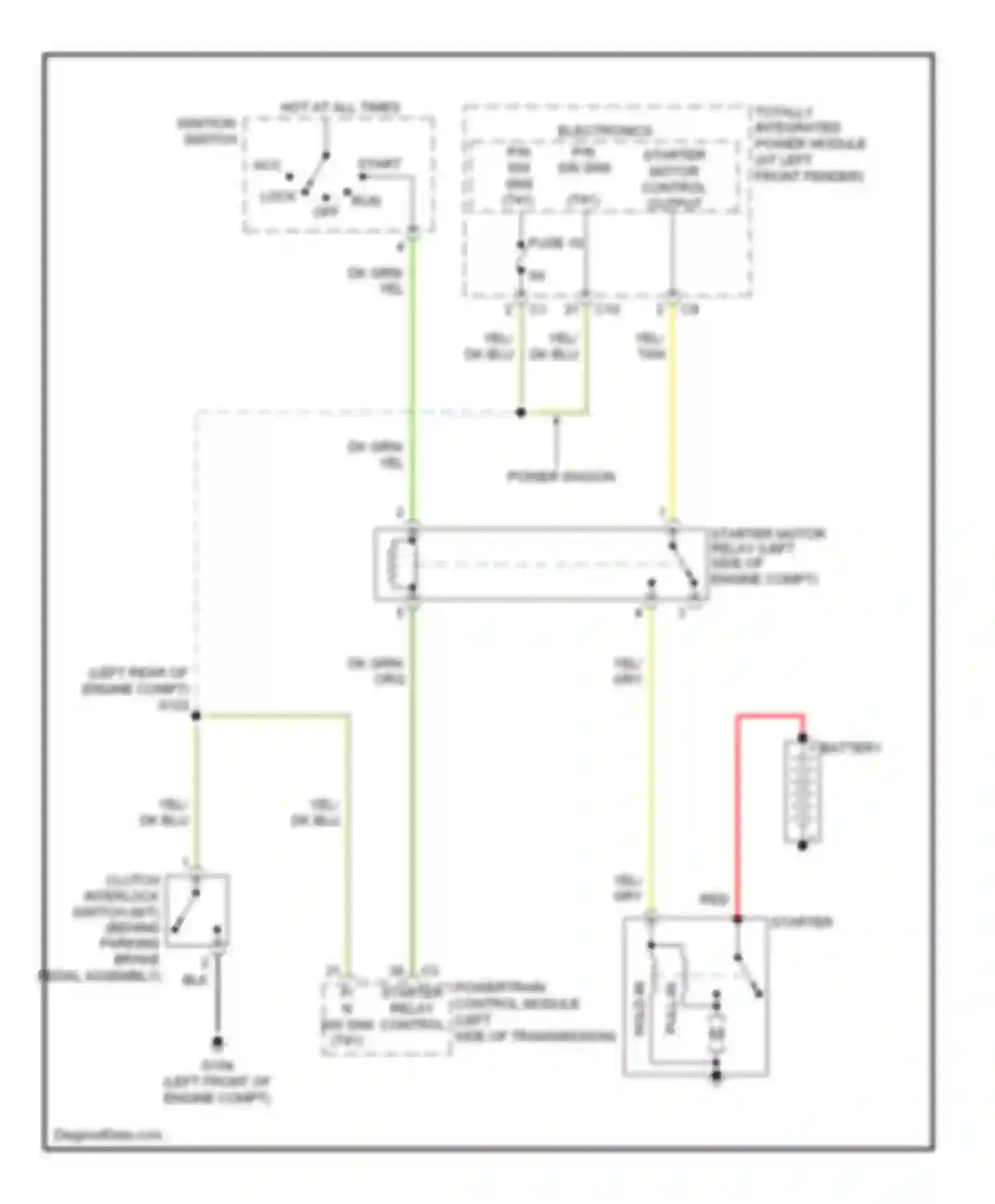 Cab & Chassis R3500 Dodge  (1996-2006): 5.7l, starting circuit