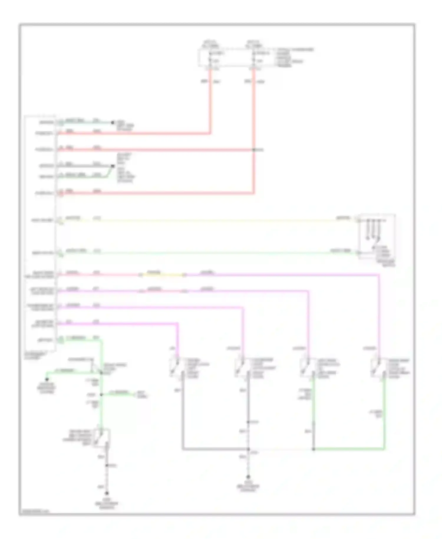 Cab & Chassis R3500 Dodge  (1996-2006): Warning systems circuit