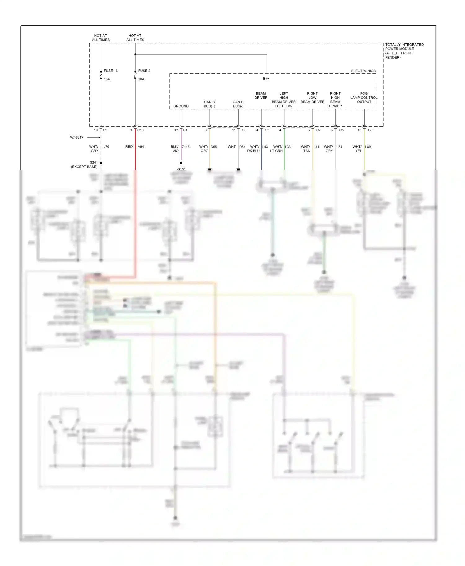 Dodge Cab & Chassis R3500  (1996-2006) computer data lines system wiring diagram  (3 of 21)