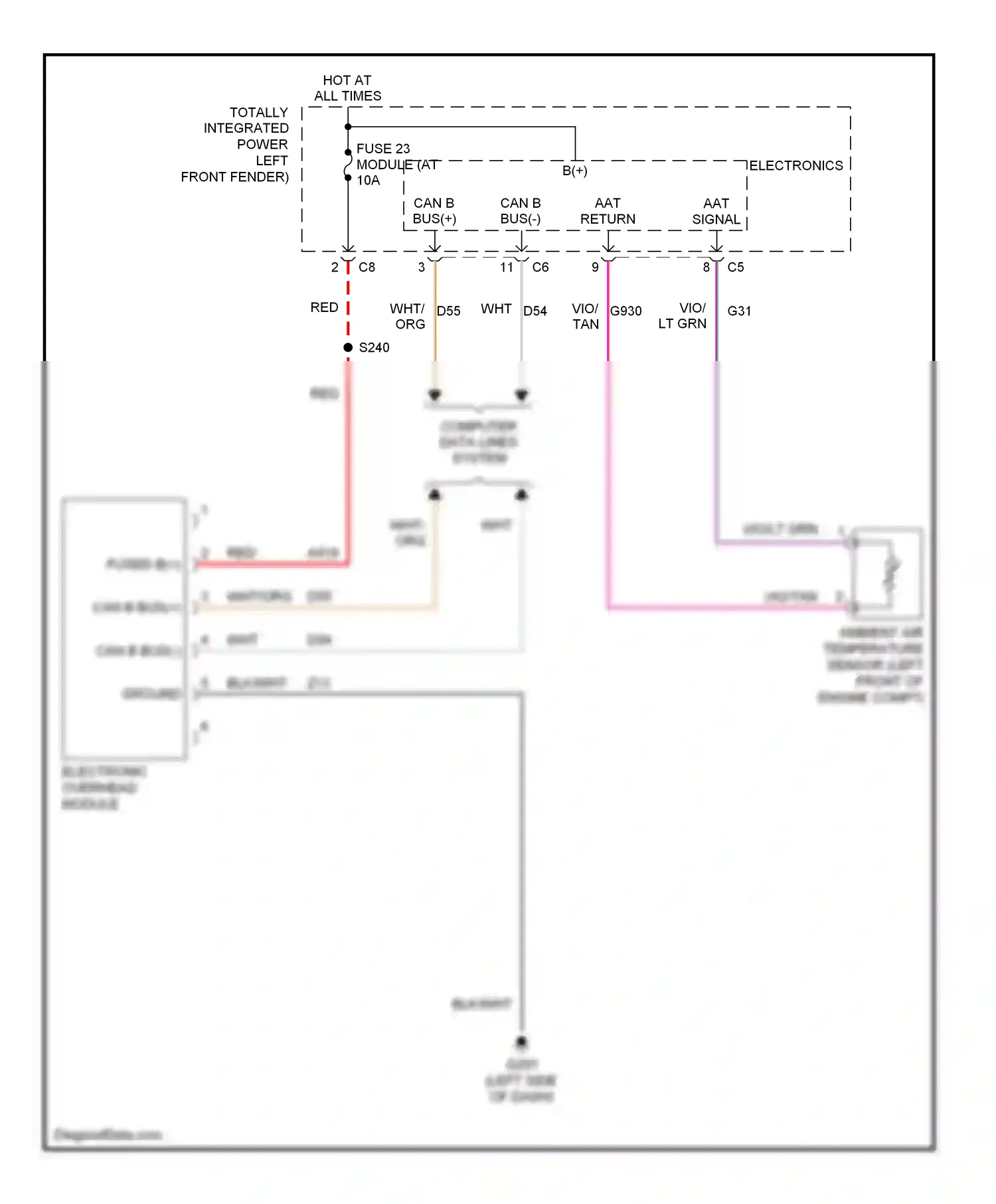 Dodge Cab & Chassis R3500  (1996-2006) computer data lines system wiring diagram  (5 of 21)