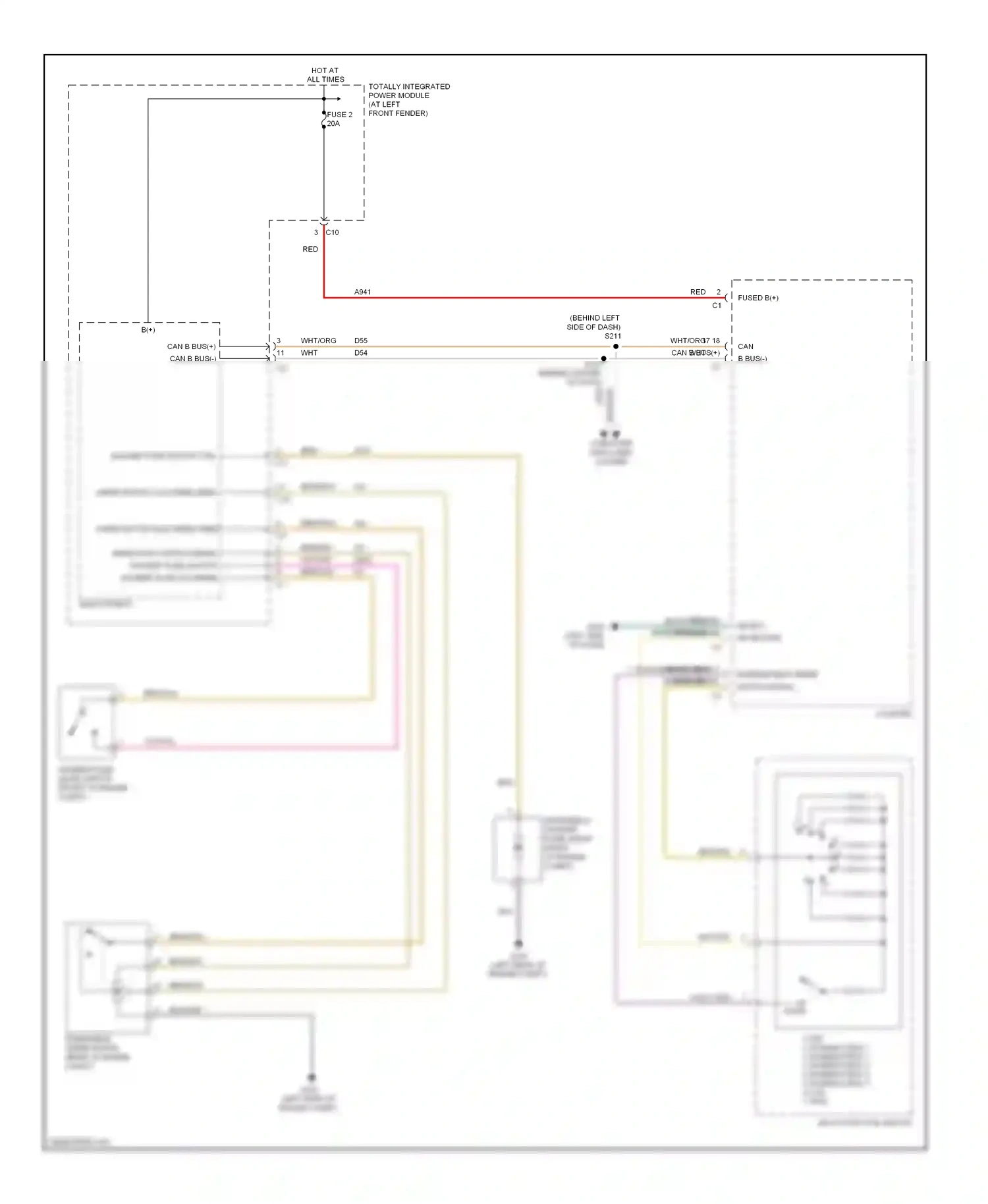 Dodge Cab & Chassis R3500  (1996-2006) multi- function switch wiring diagram  (4 of 4)