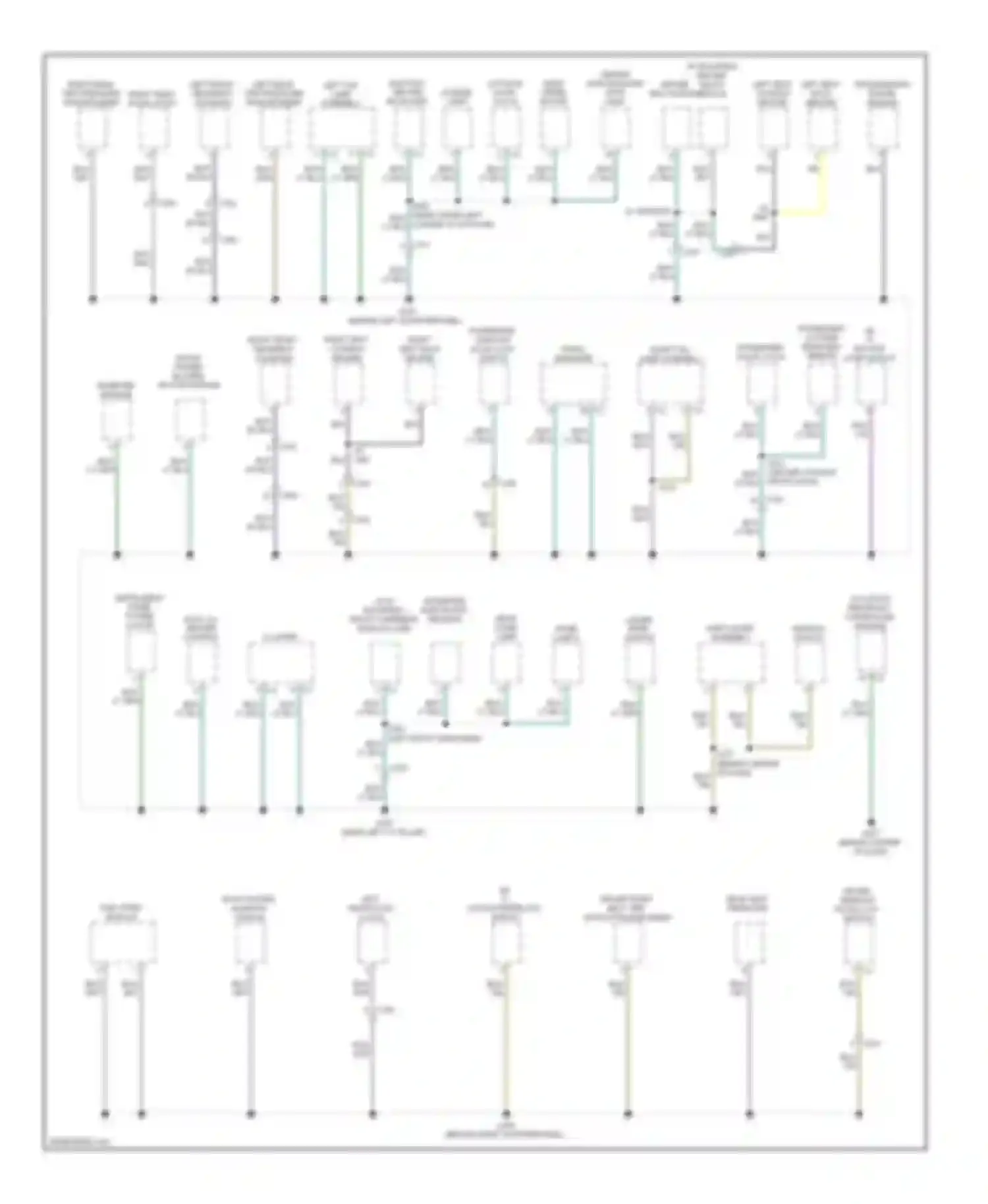 Caliber Dodge I facelift (2009-2013): Ground distribution circuit (2 of 2)