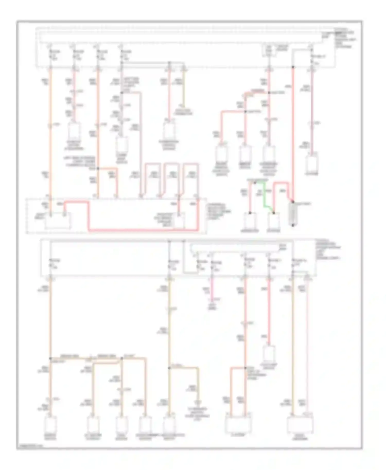 Caliber Dodge I facelift (2009-2013): Power distribution circuit (1 of 3)