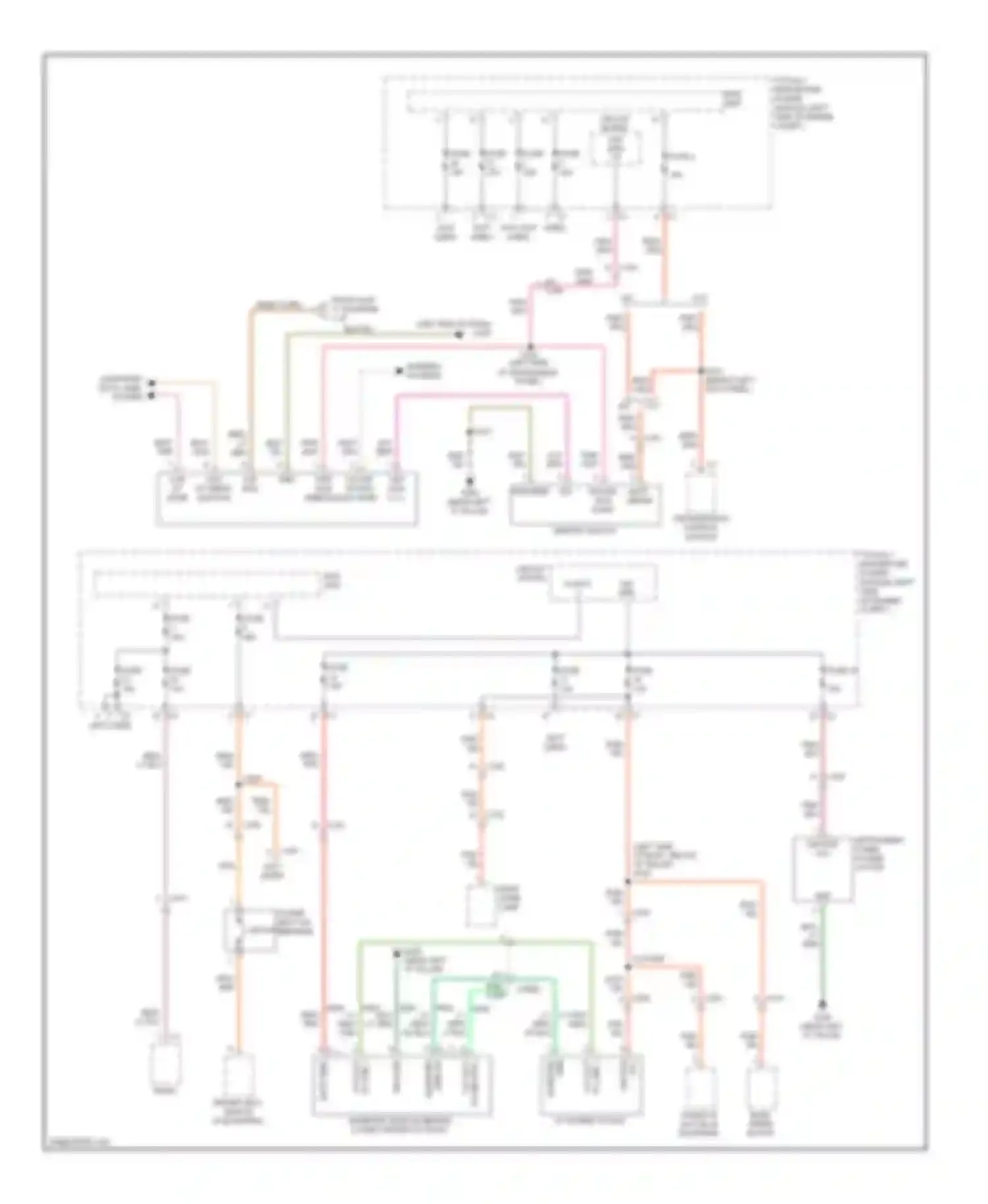 Caliber Dodge I facelift (2009-2013): Power distribution circuit (2 of 3)