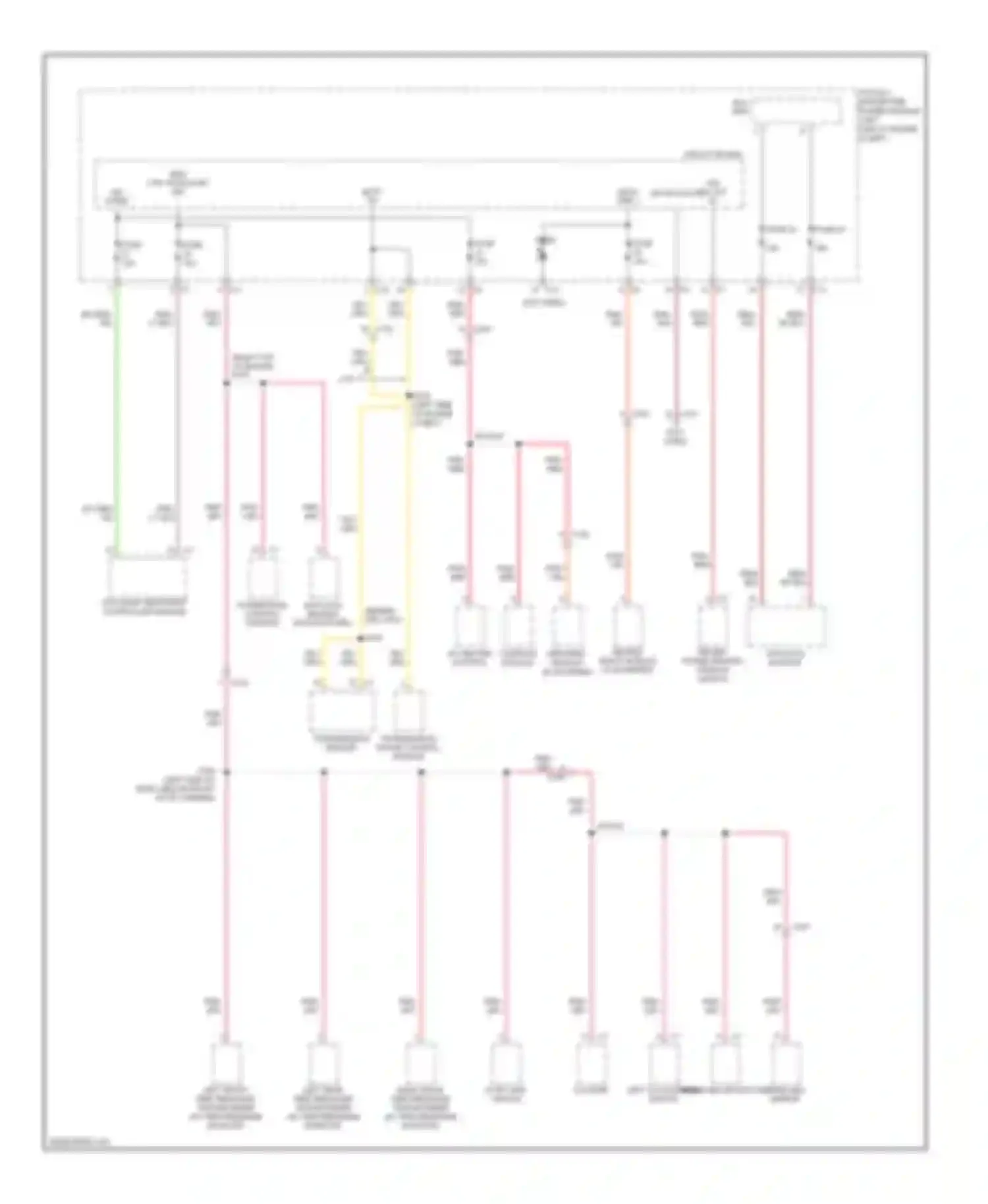 Caliber Dodge I facelift (2009-2013): Power distribution circuit (3 of 3)