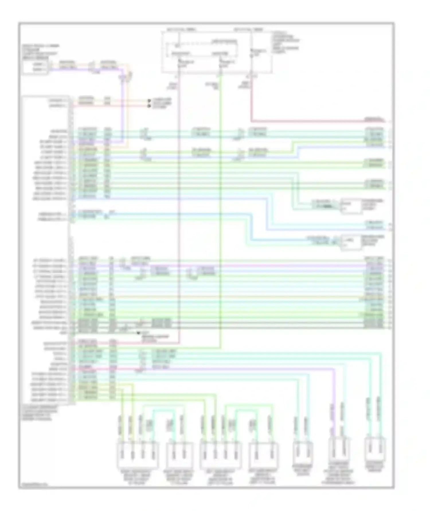 Caliber Dodge I facelift (2009-2013): Supplemental restraints circuit (1 of 2)