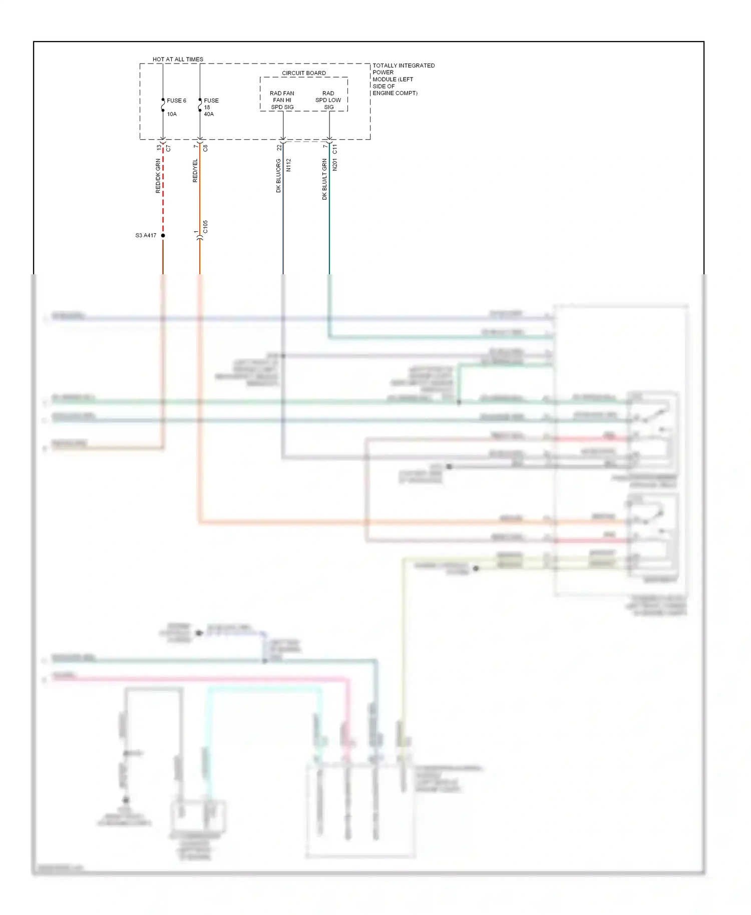 Dodge Caliber I facelift (2009-2013) a/c compressor ctrl wiring diagram  (1 of 2)