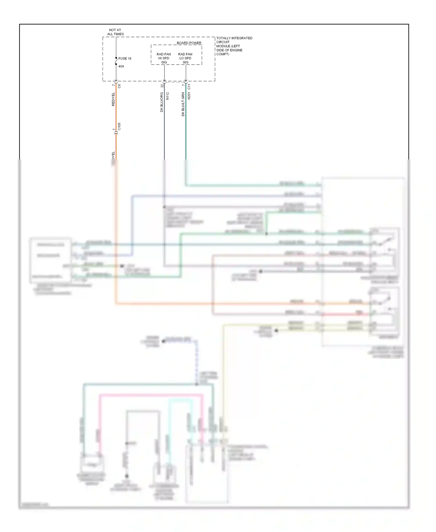 Dodge Caliber I facelift (2009-2013) a/c compressor ctrl wiring diagram  (2 of 2)