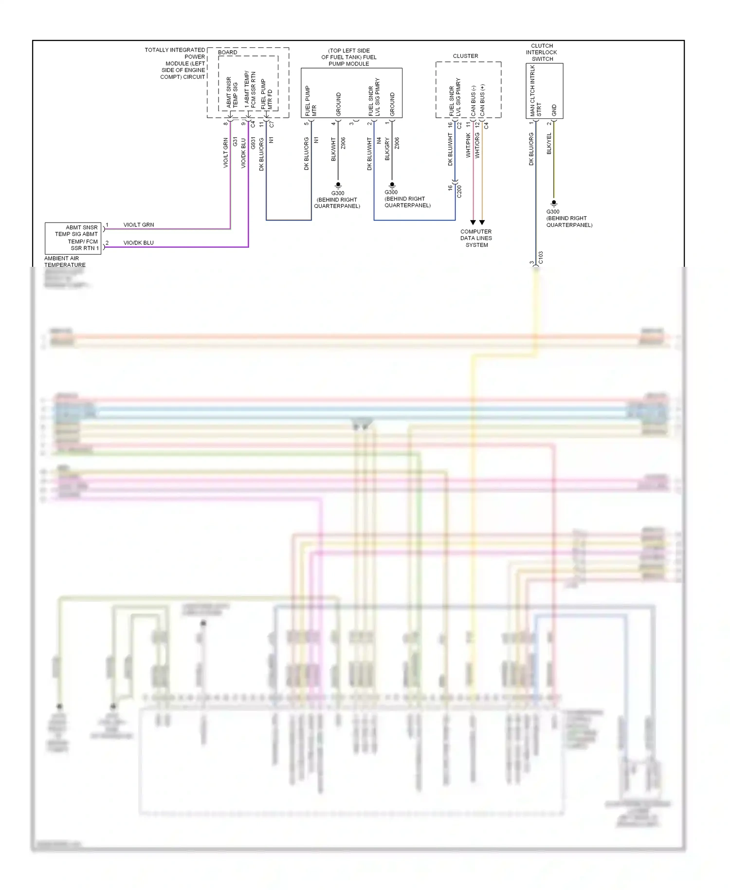 Dodge Caliber I facelift (2009-2013) computer data lines system wiring diagram  (10 of 34)