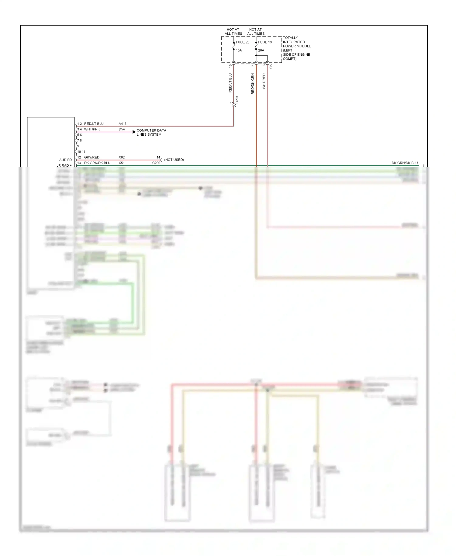 Dodge Caliber I facelift (2009-2013) computer data lines system wiring diagram  (25 of 34)