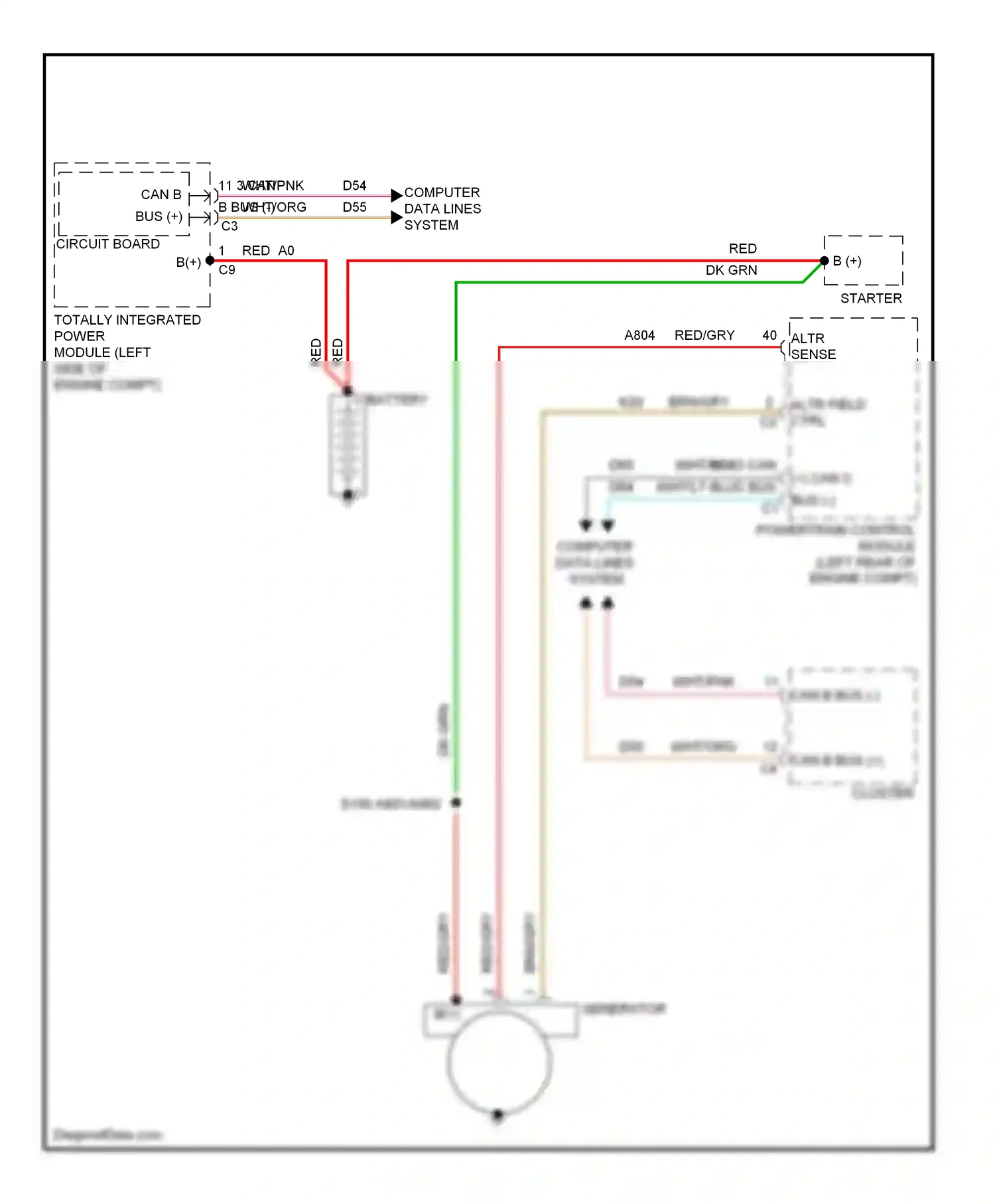 Dodge Caliber I facelift (2009-2013) computer data lines system wiring diagram  (21 of 34)