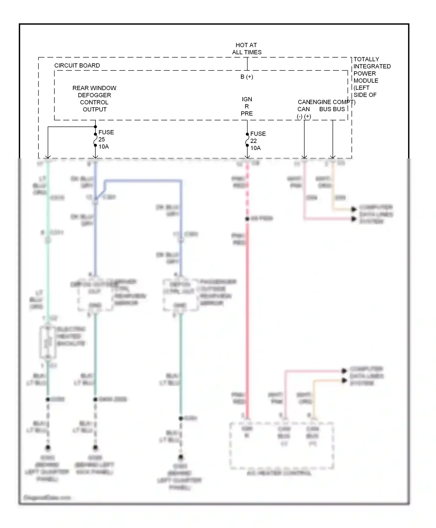 Dodge Caliber I facelift (2009-2013) computer data lines system wiring diagram  (8 of 34)