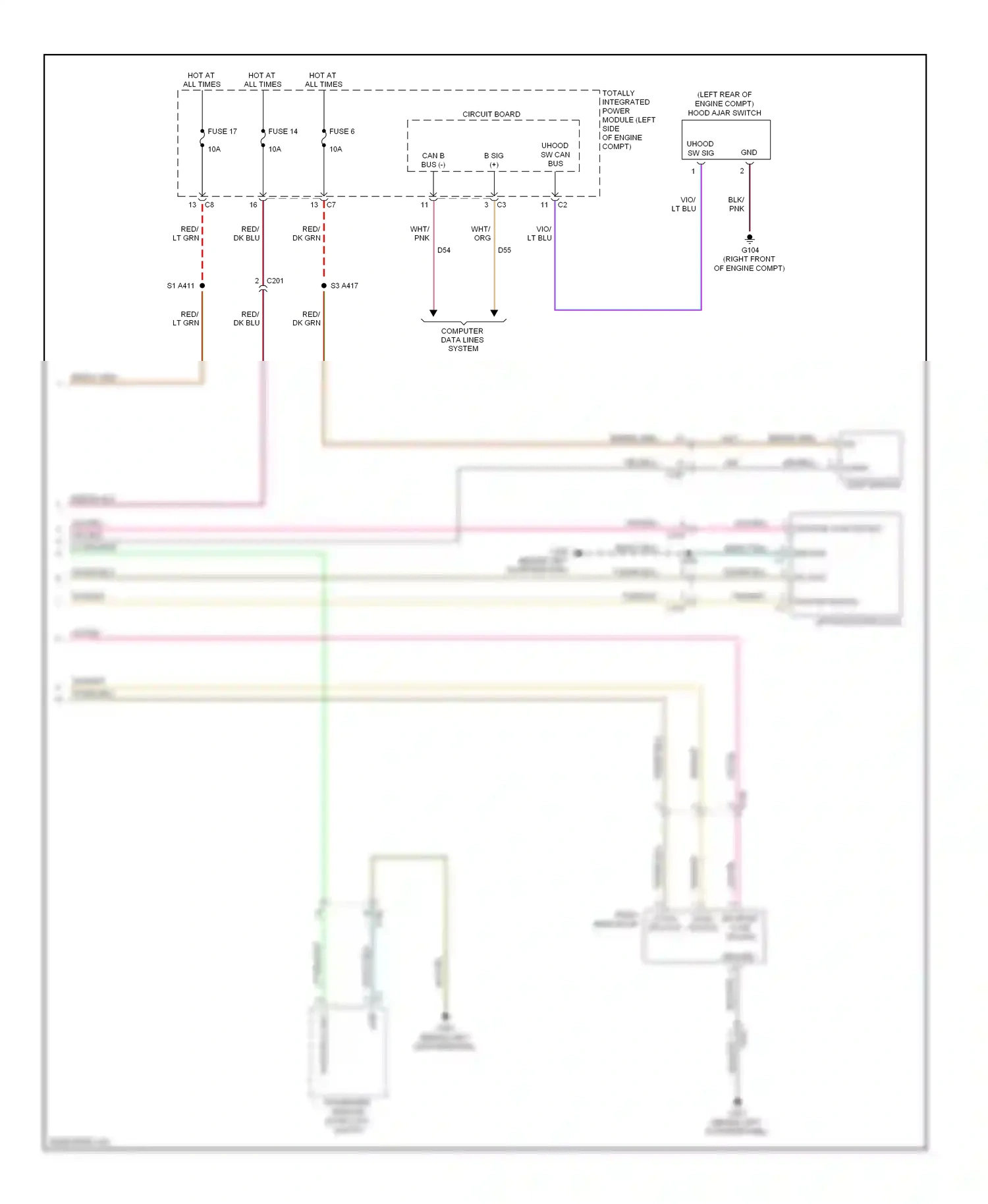 Dodge Caliber I facelift (2009-2013) red/dk blu wiring diagram  (3 of 13)