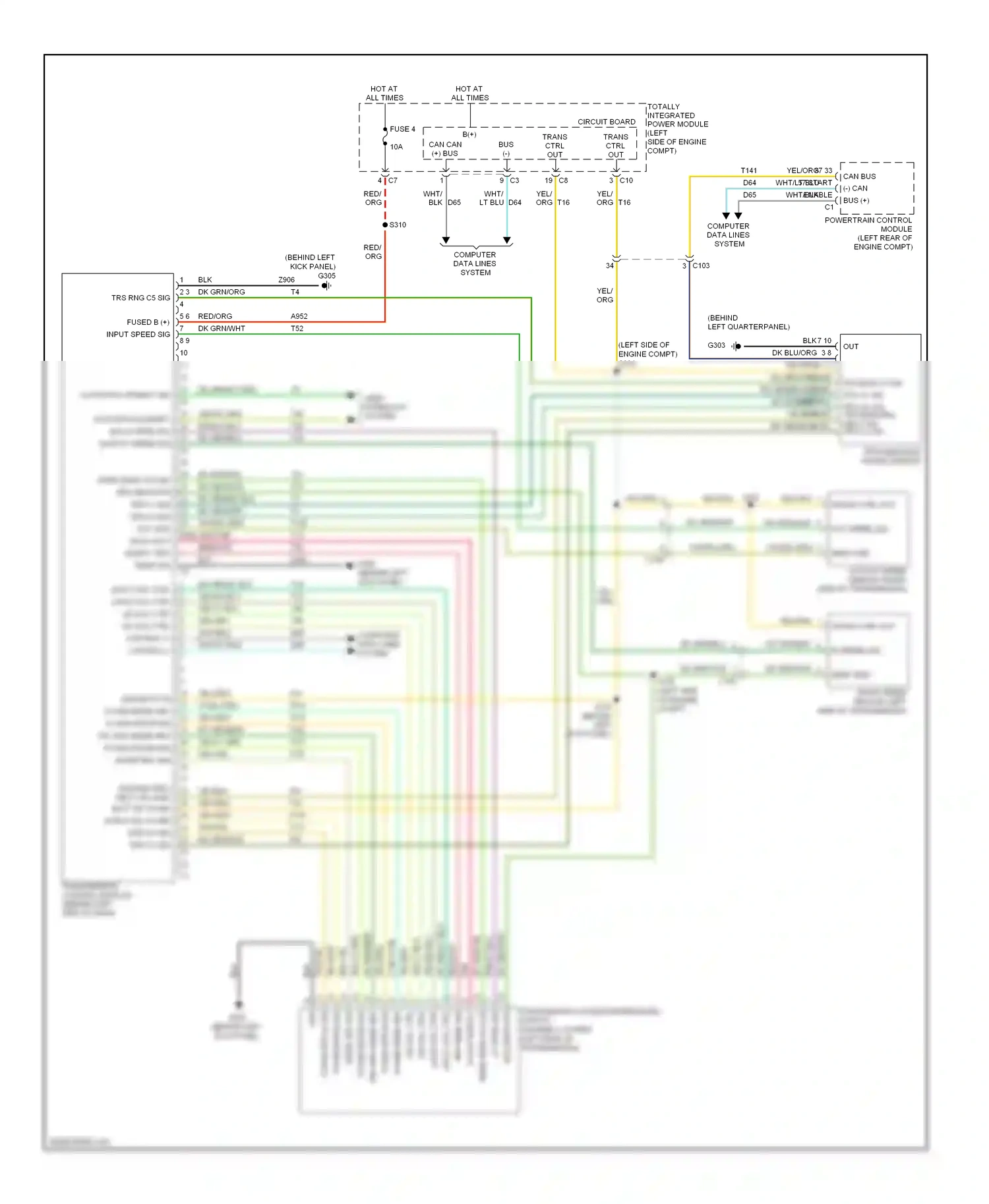 Dodge Caliber I facelift (2009-2013) transmission range sensor wiring diagram  (4 of 4)