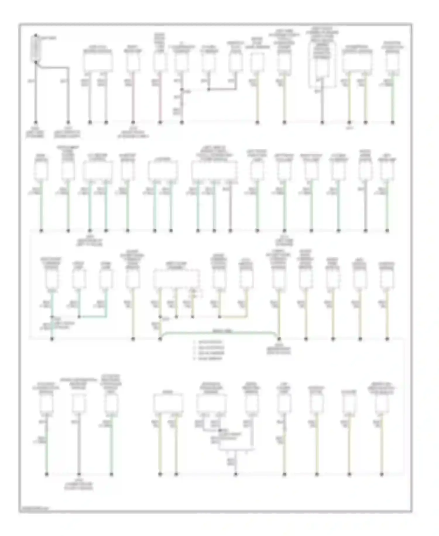 Caliber Dodge I (2006-2009): Ground distribution circuit (1 of 2)